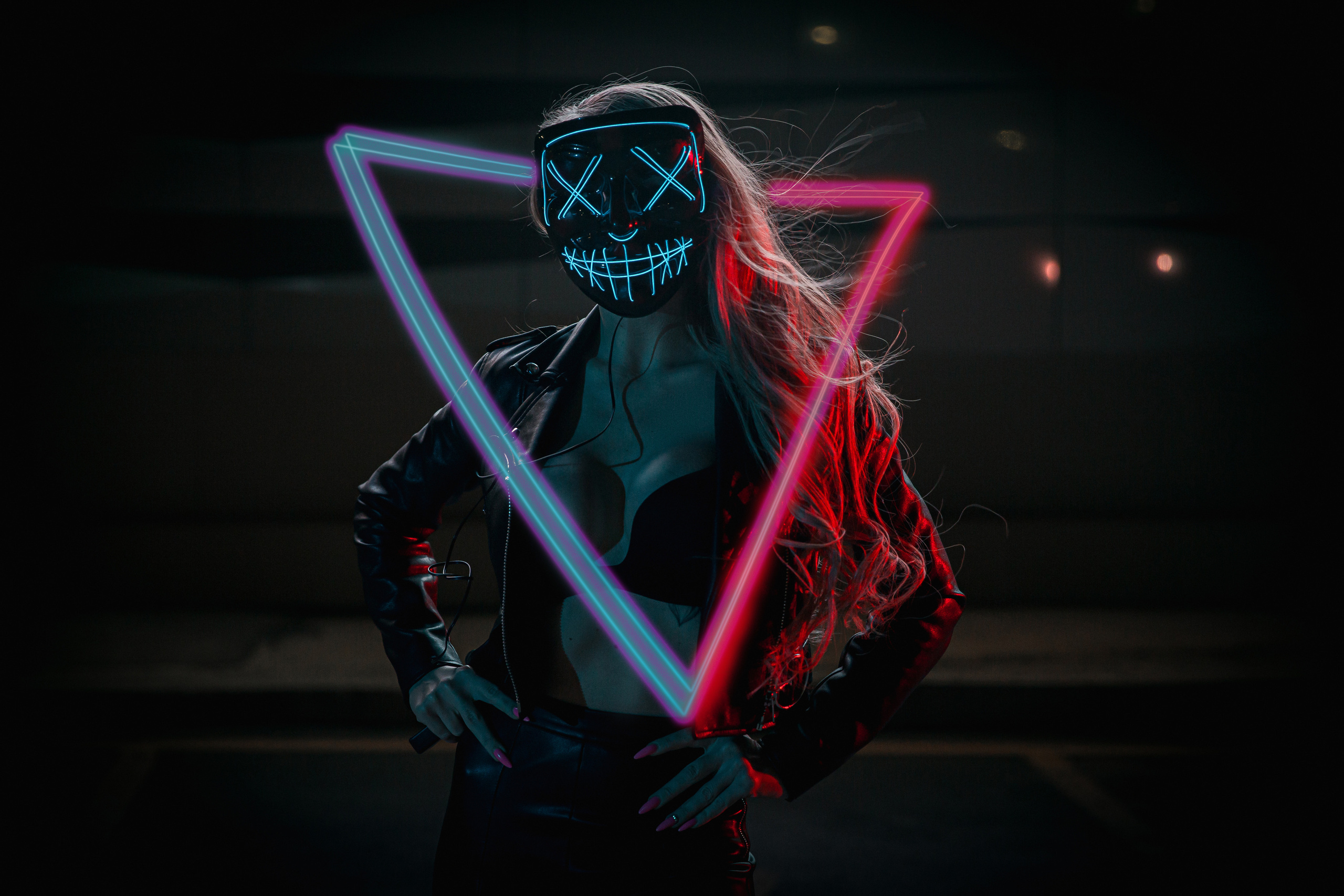 Неон ню. Фотограф Камчатка