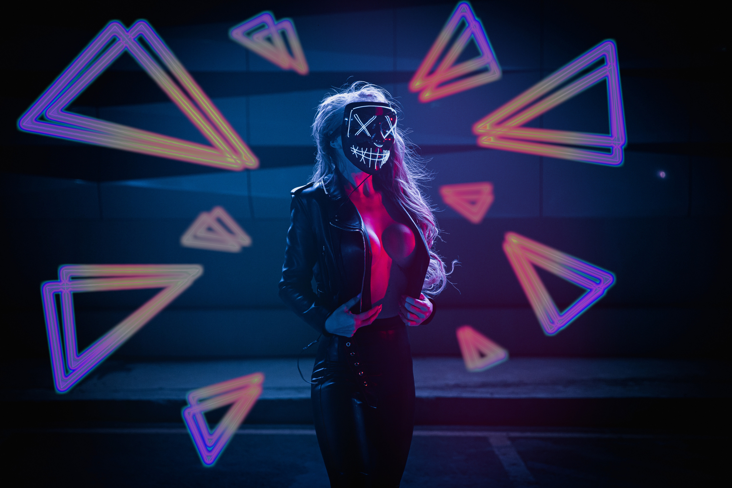 Неон ню. Фотограф Камчатка