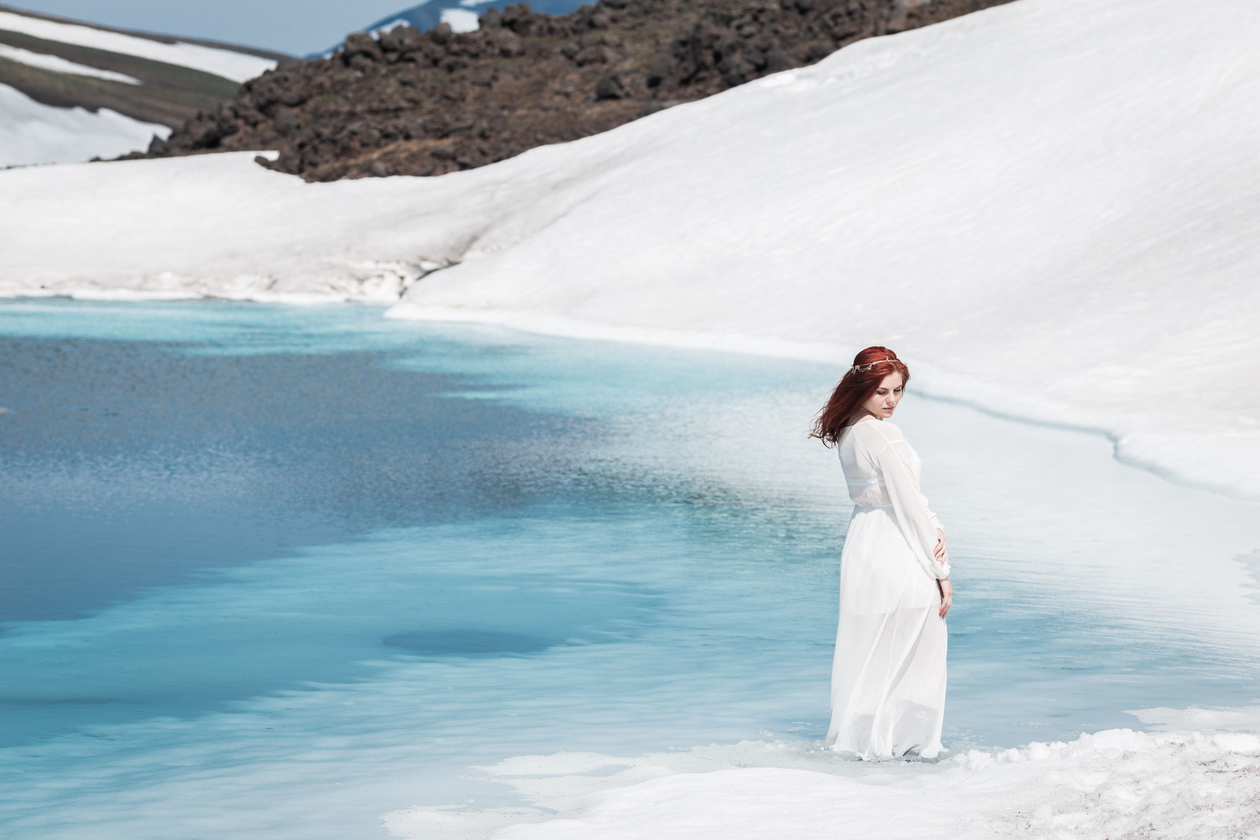 Фотоссесия «голубые озера». Фотограф Камчатка