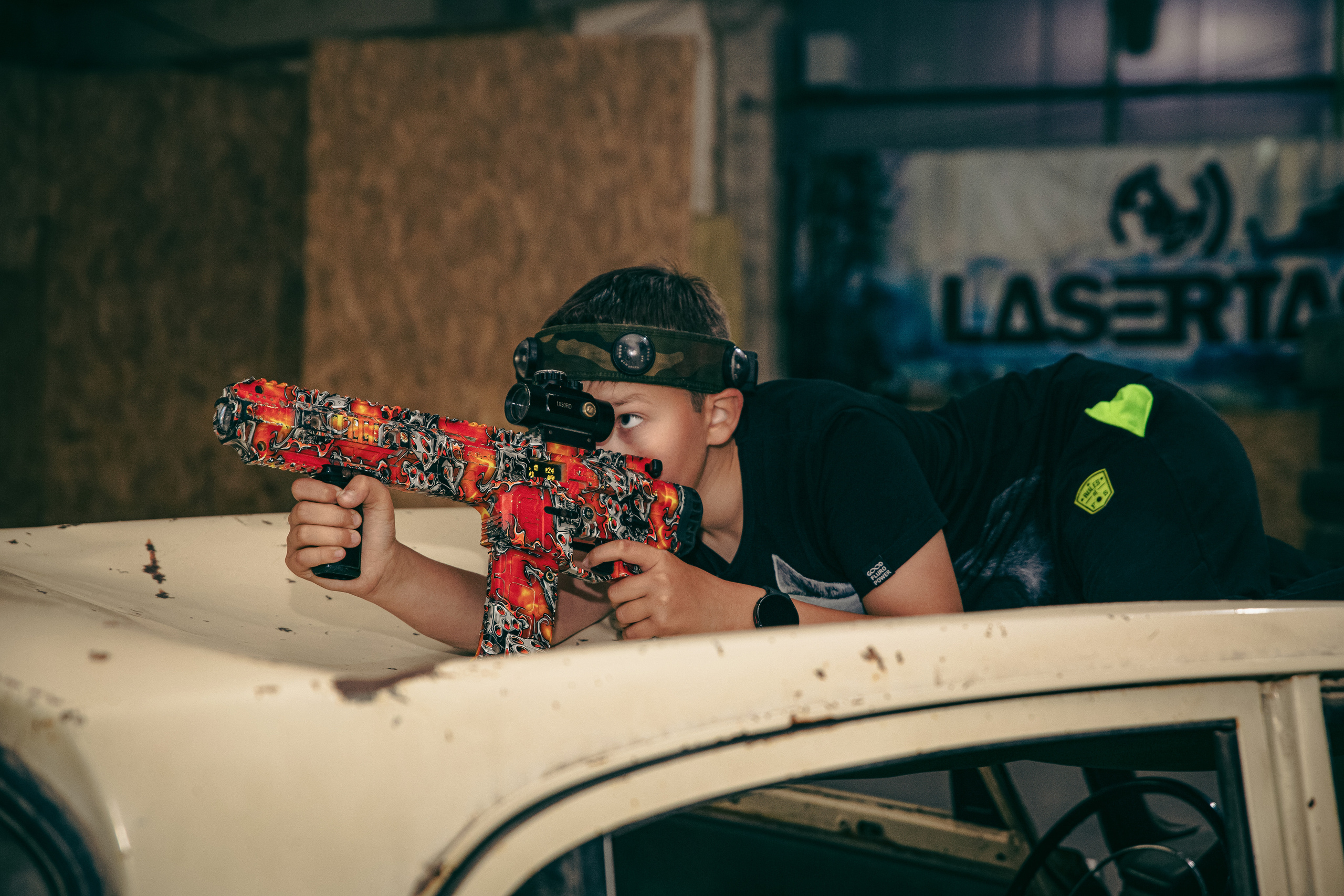 День рождение в лазертаг. Фотограф Камчатка