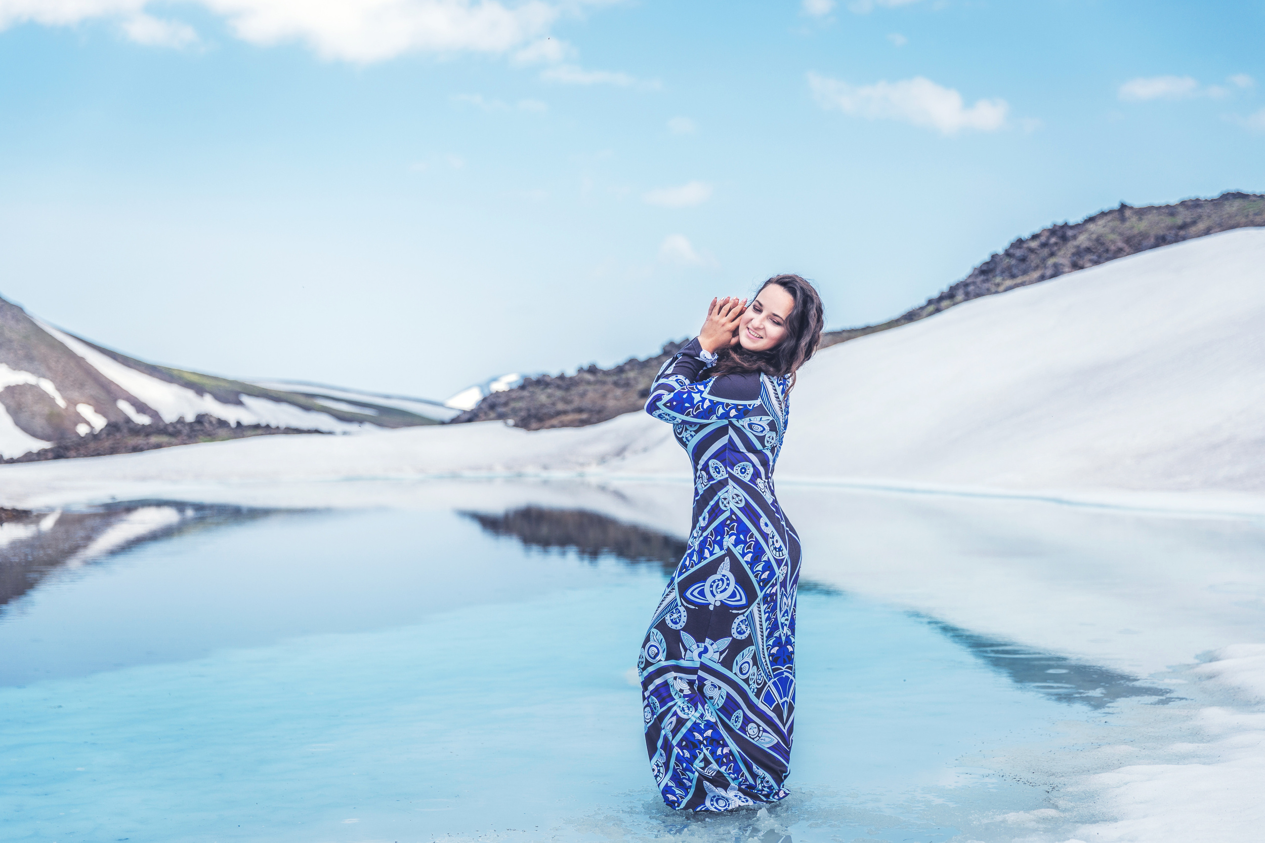 Фотоссесия «голубые озера». Фотограф Камчатка