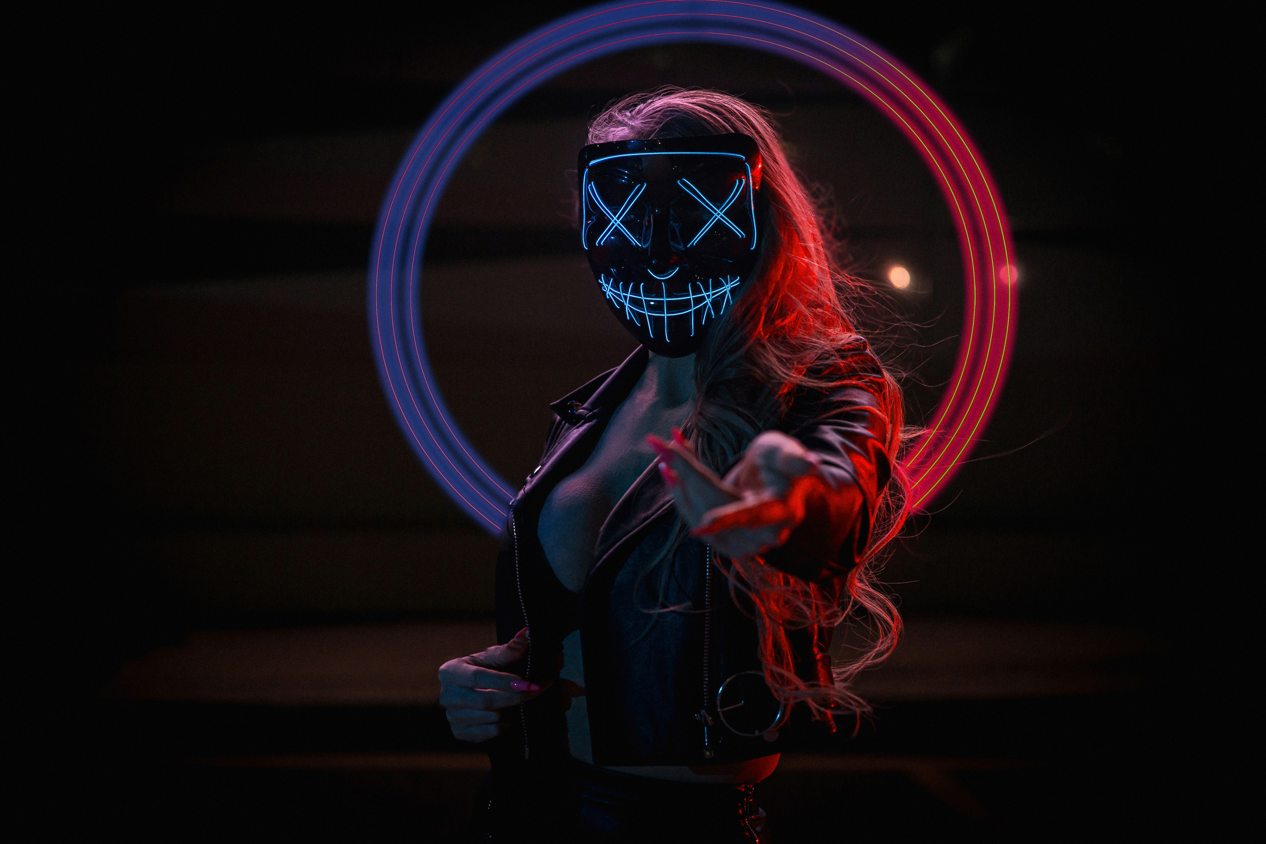 Неон ню. Фотограф Камчатка