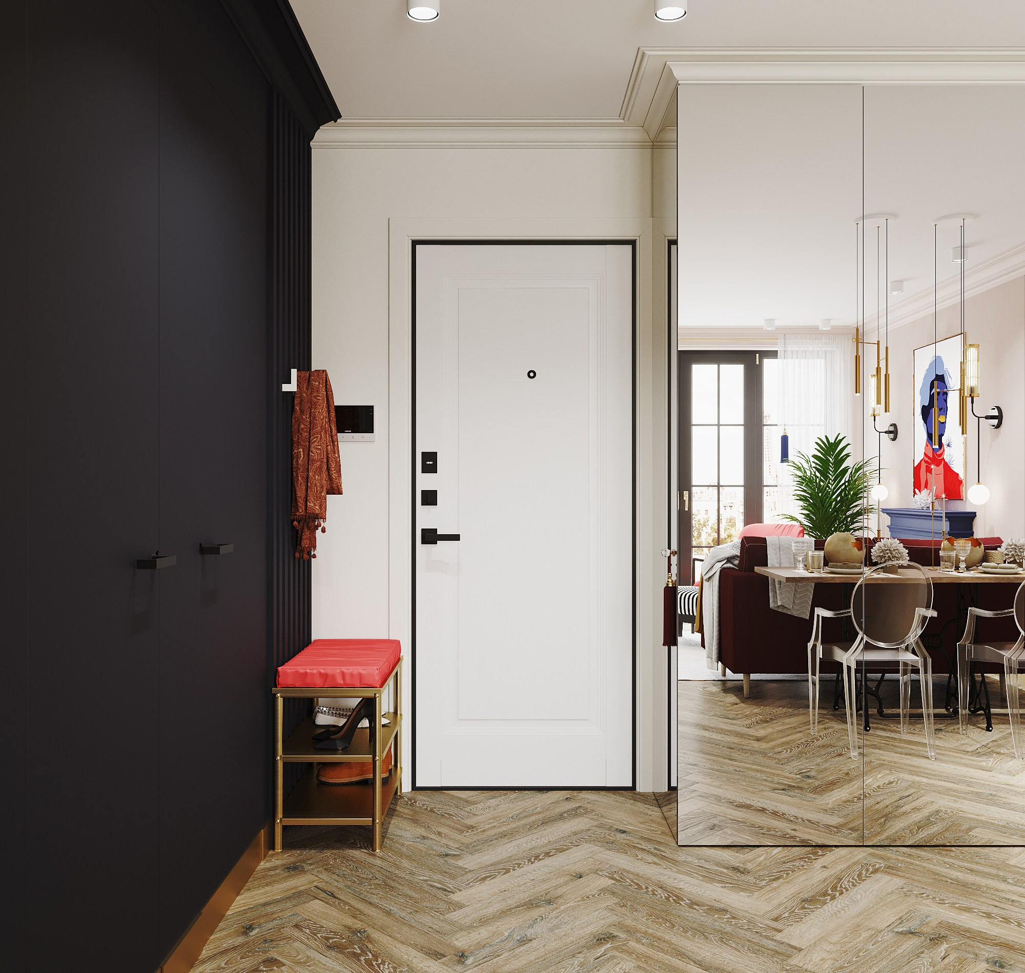 Квартира для девушки. Москва. Дизайнер интерьера Троилова Арина