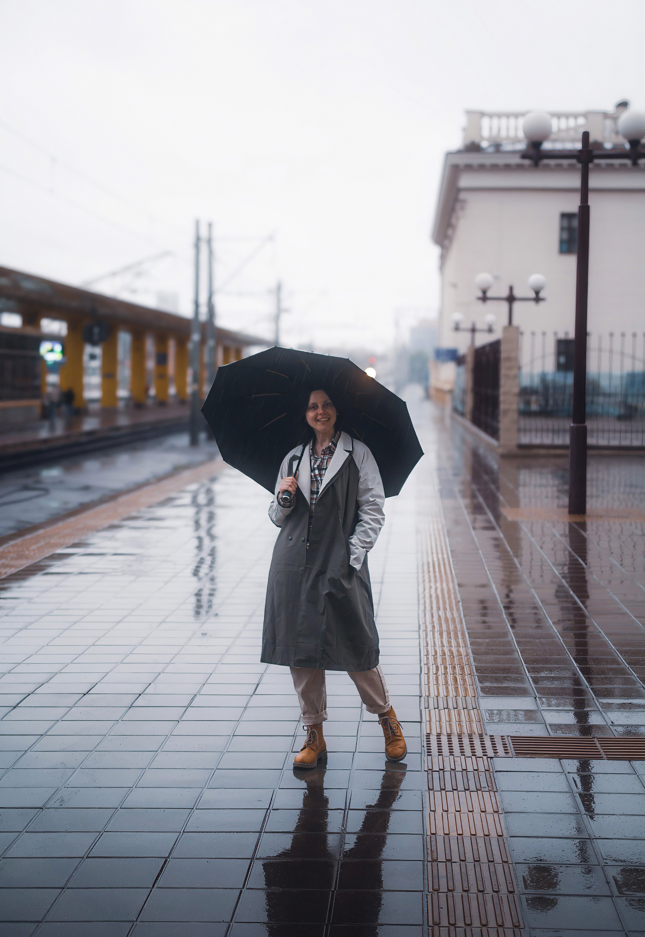 Фотосессия на вокзале