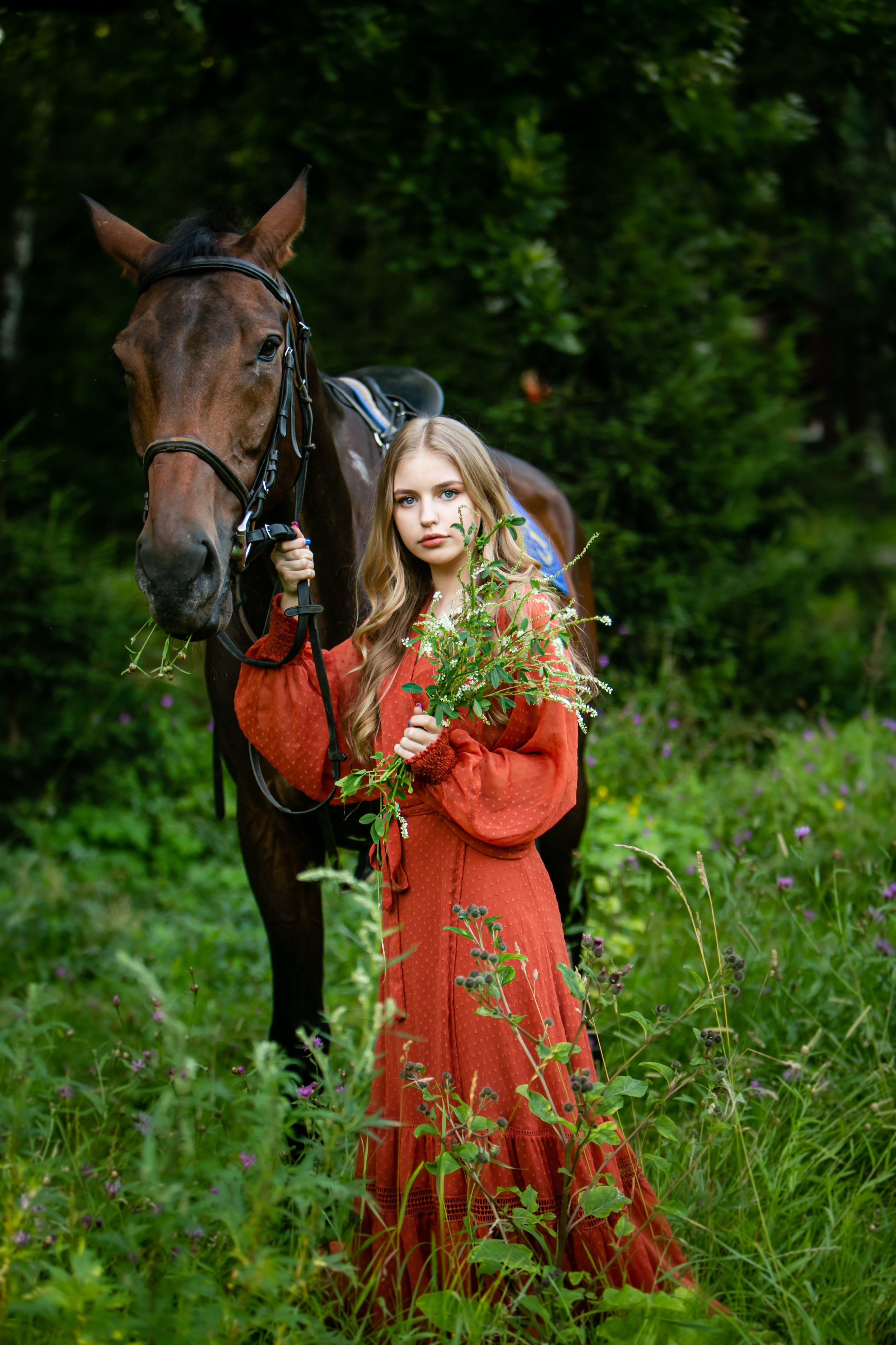 Фото с лошадьми. Фотограф Елена Лагода