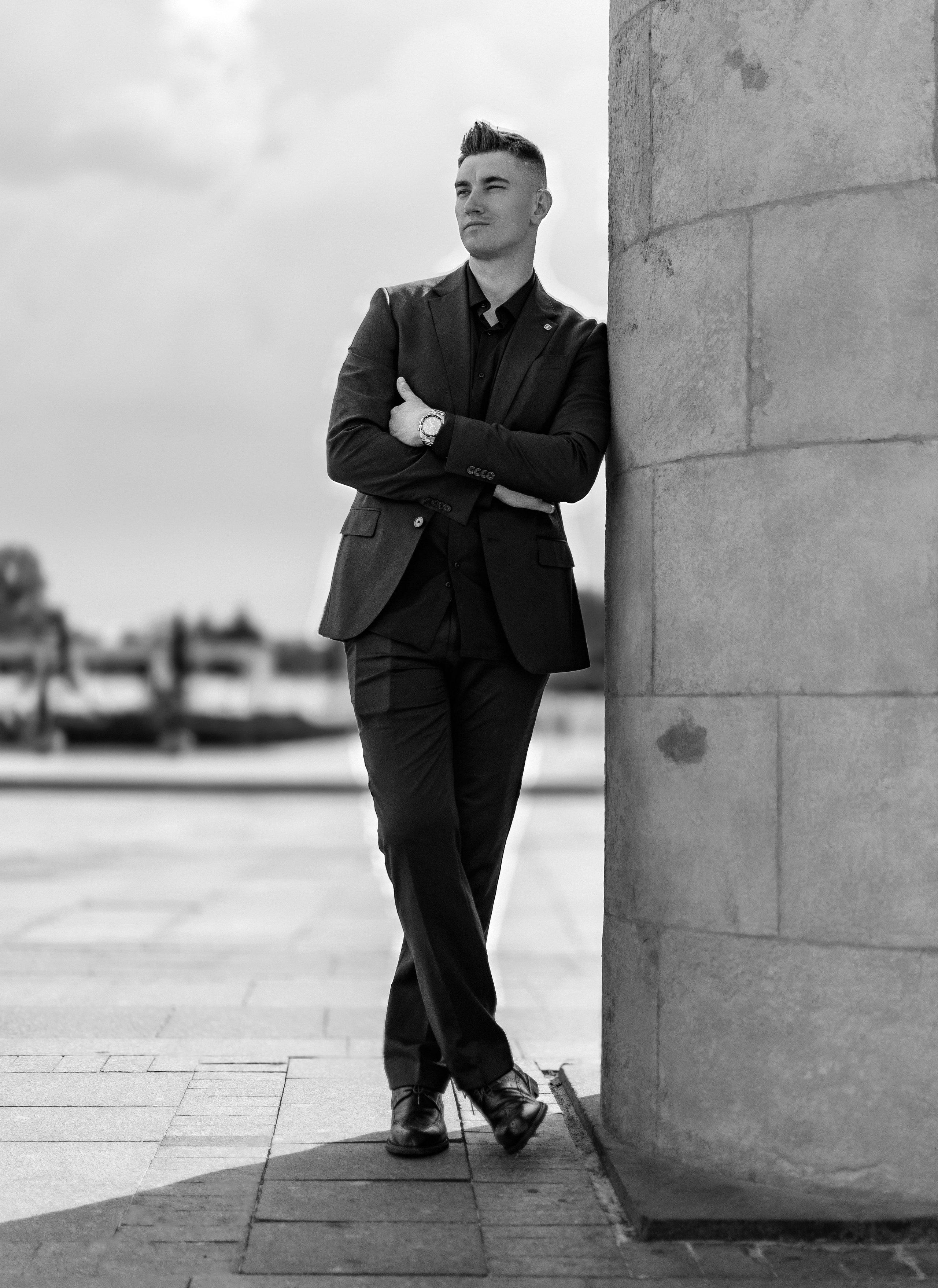 Черно-белая фотосессия в студии в Москве и Дмитрове