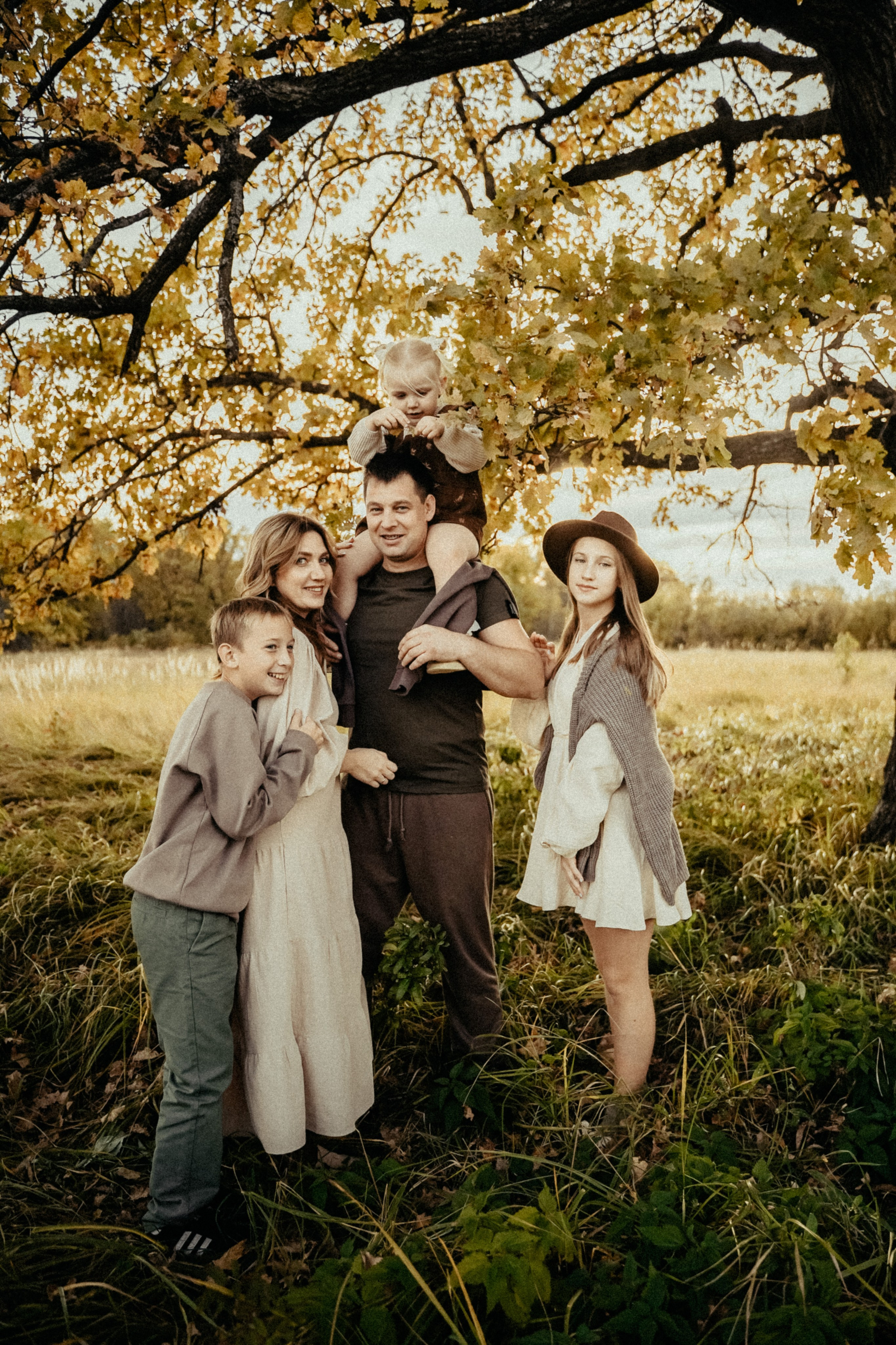 Семья на природе