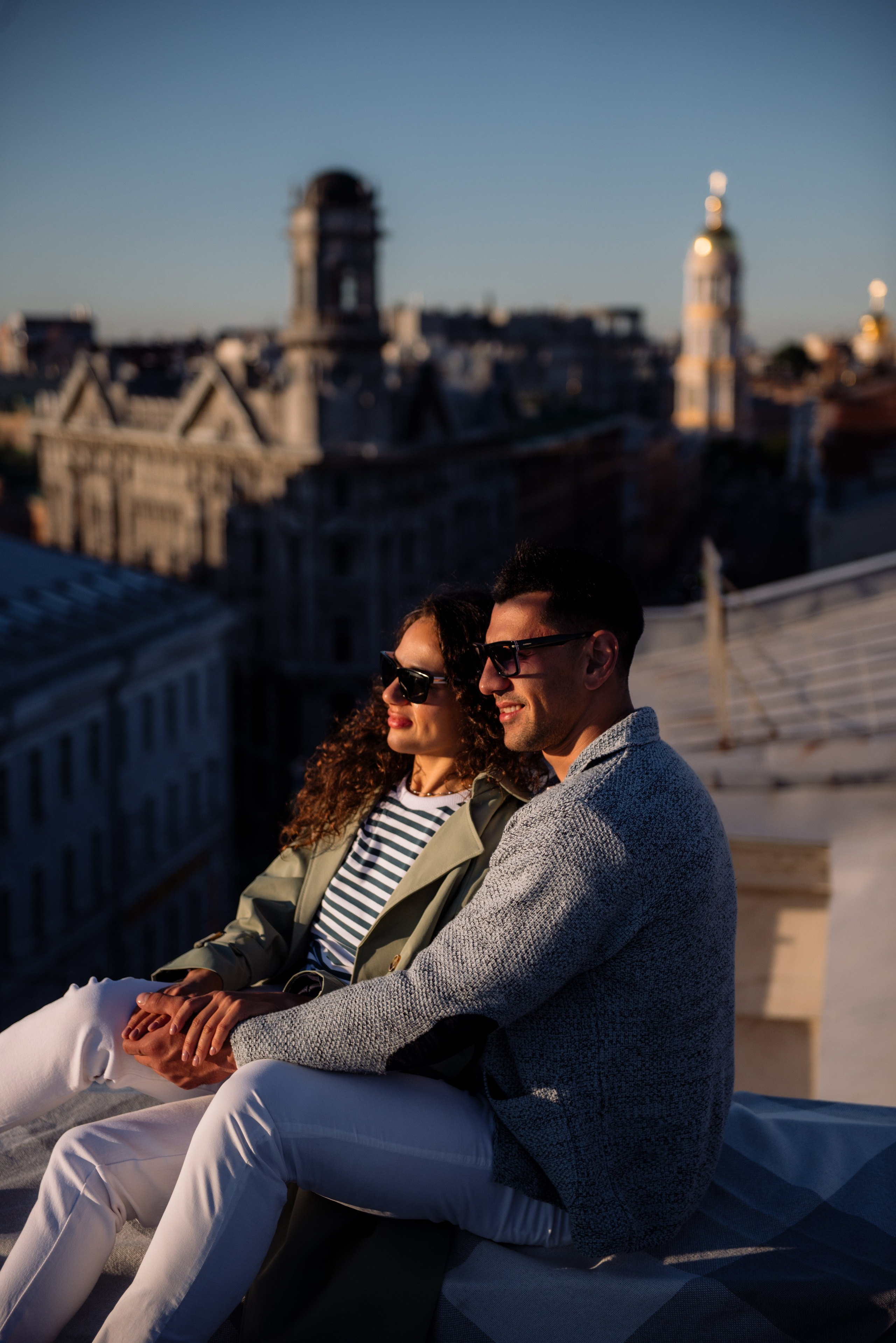 Love story на крышах Питера. Фотограф в Москве Алёна Степутенко