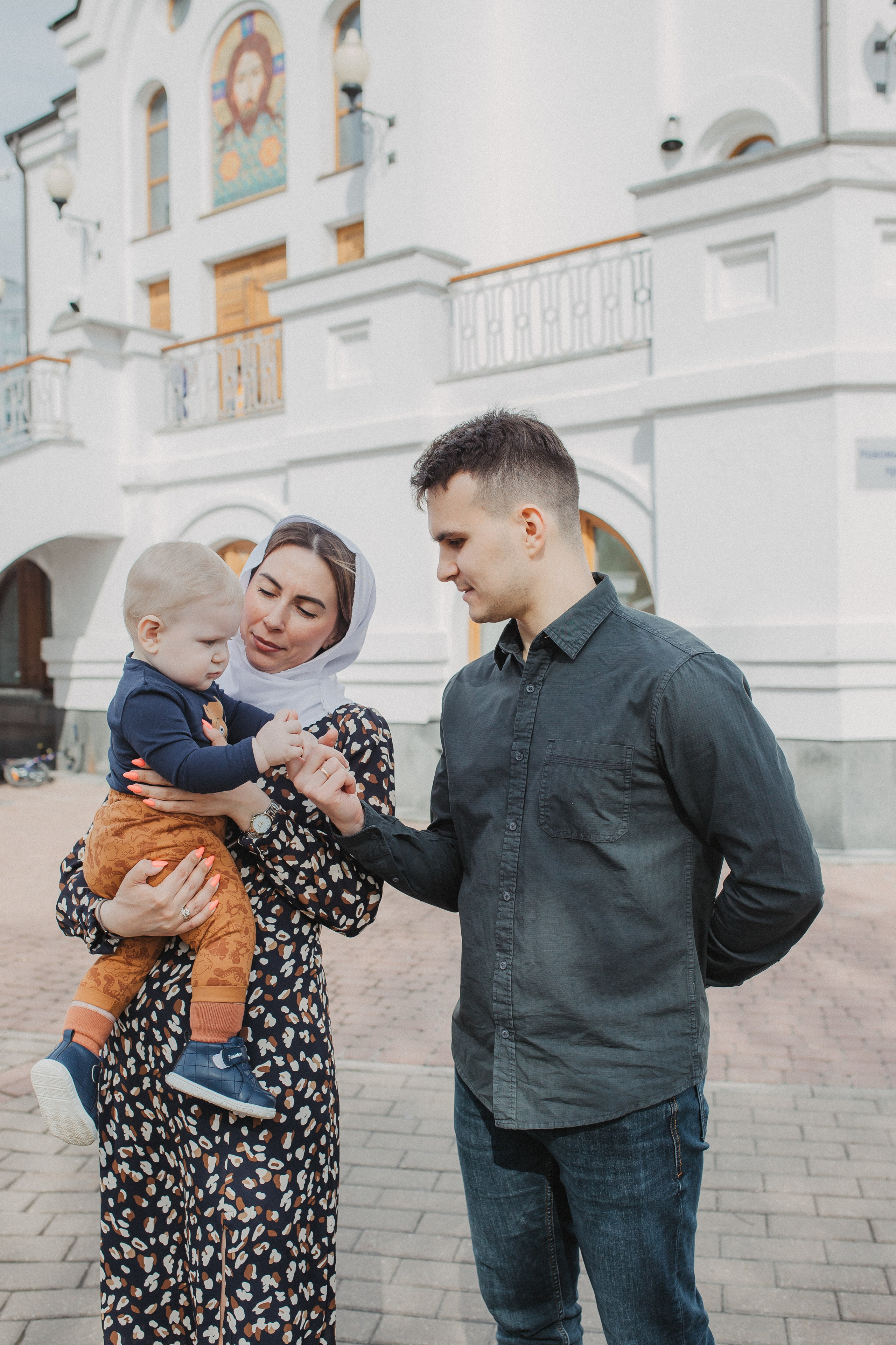 Крещение Матвей. Семейный и домашний фотограф в Москве и МО Королева Валерия