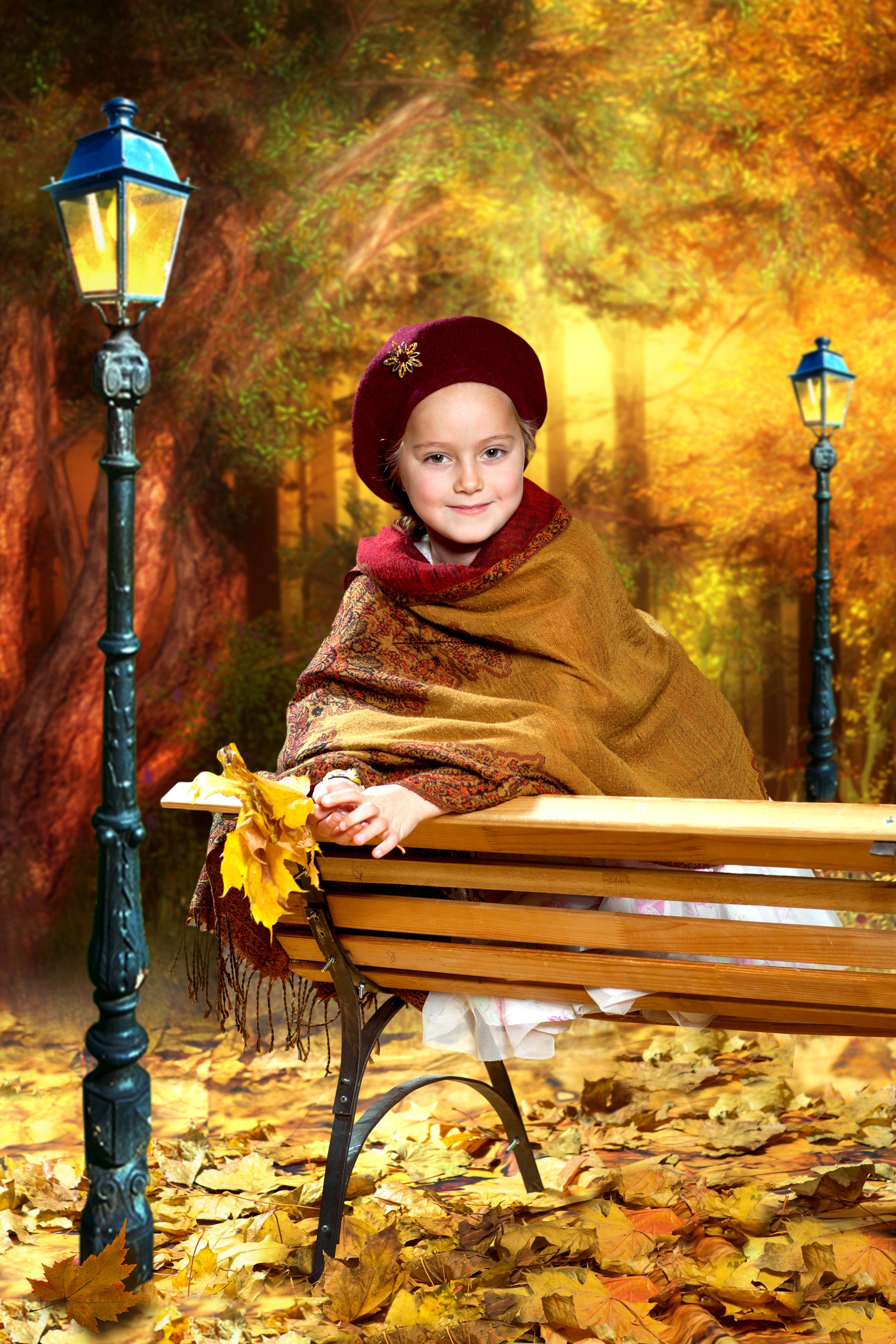 На лавочке. Art photographer Nino