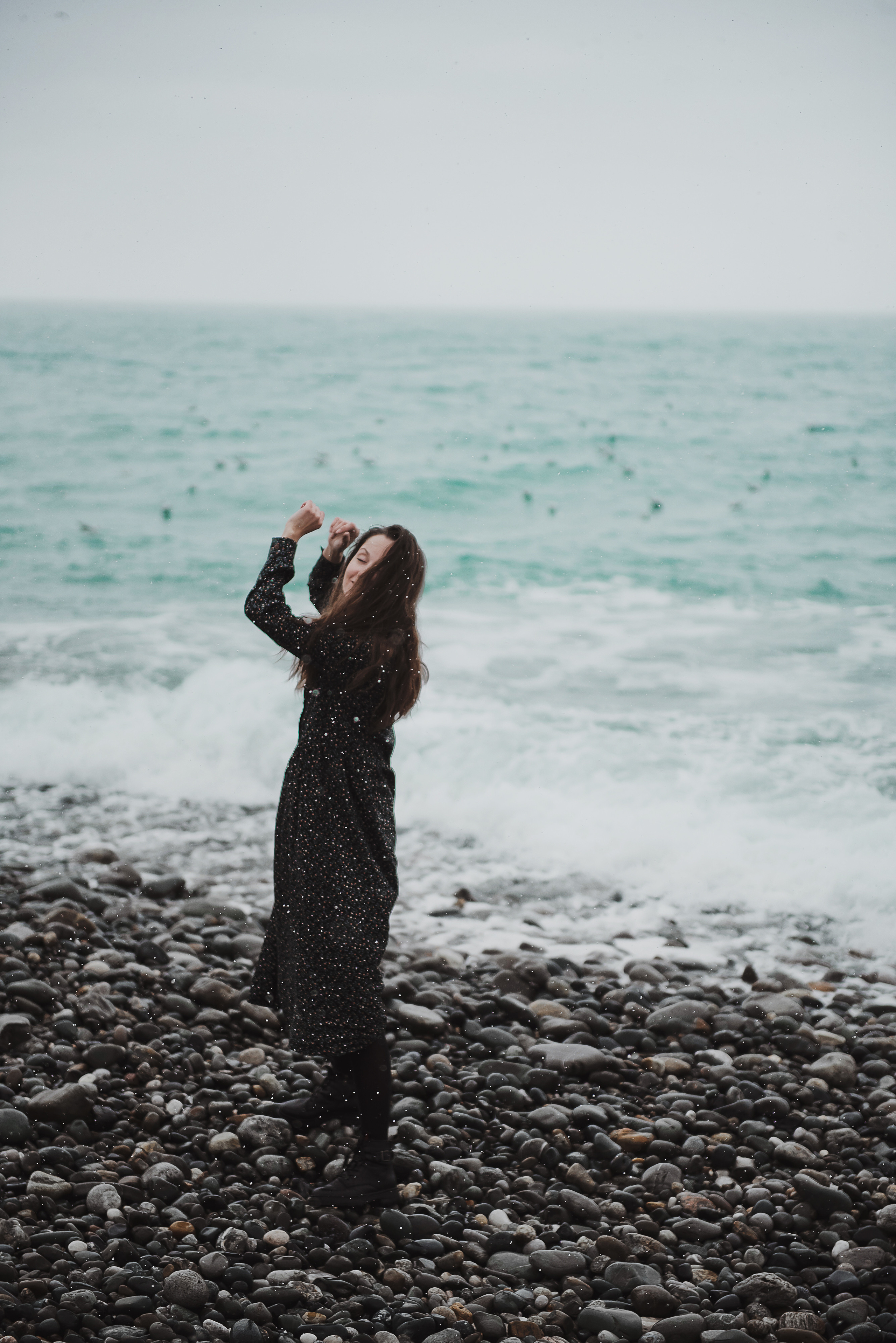 Лена и море. Сочи. Март. Свадебный и семейный фотограф в Воронеже Алёна Пшеничная