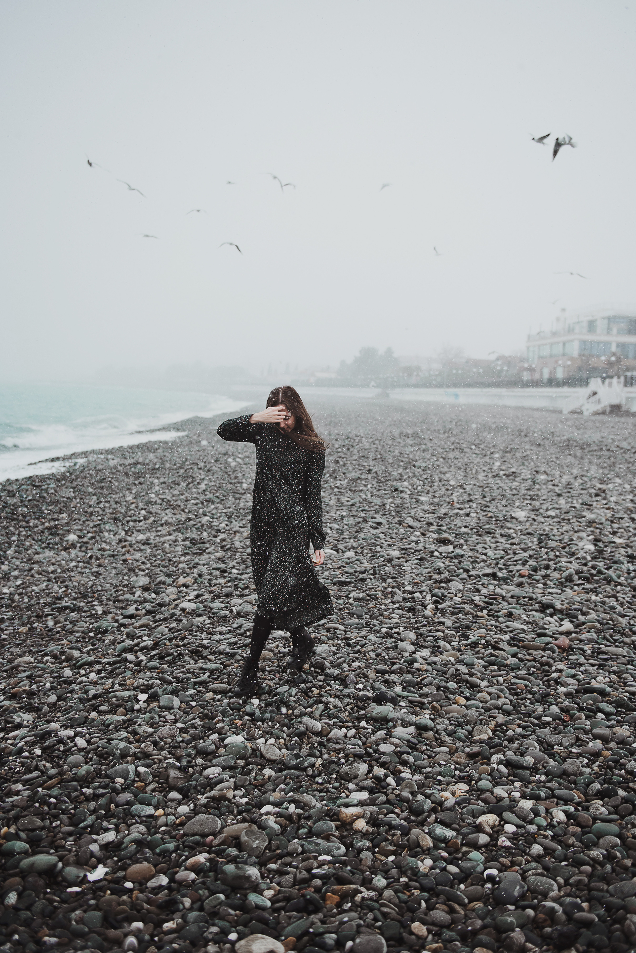 Лена и море. Сочи. Март. Свадебный и семейный фотограф в Воронеже Алёна Пшеничная