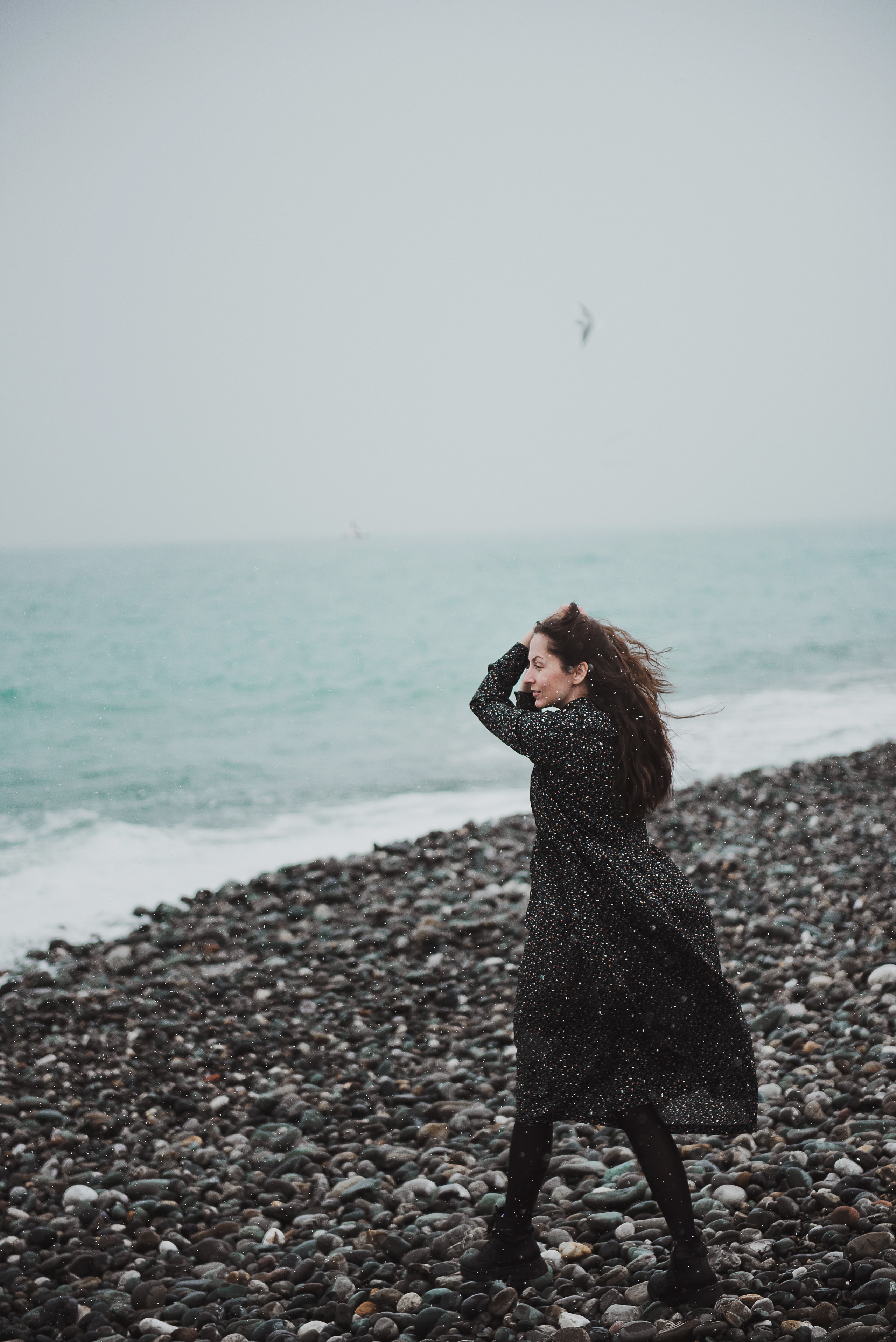 Лена и море. Сочи. Март. Свадебный и семейный фотограф в Воронеже Алёна Пшеничная