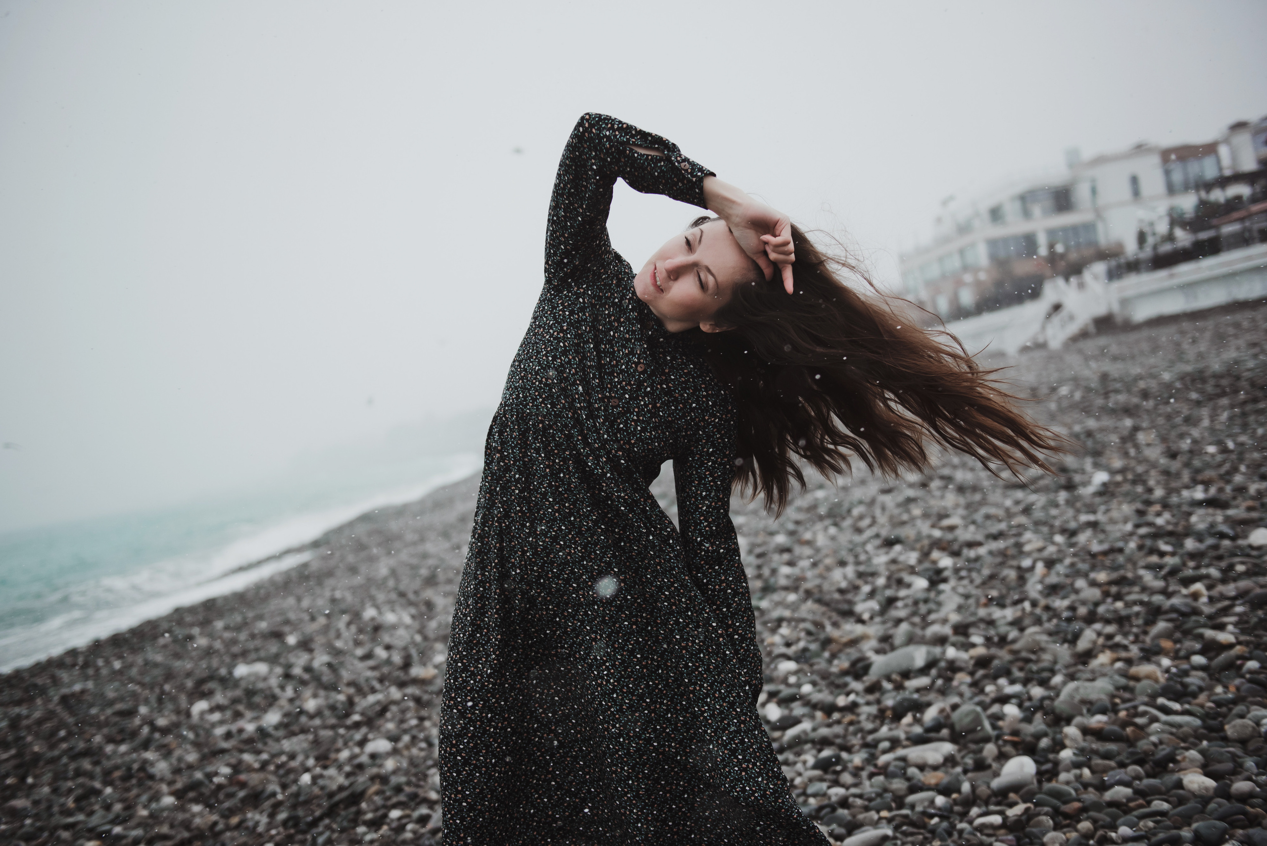 Лена и море. Сочи. Март. Свадебный и семейный фотограф в Воронеже Алёна Пшеничная