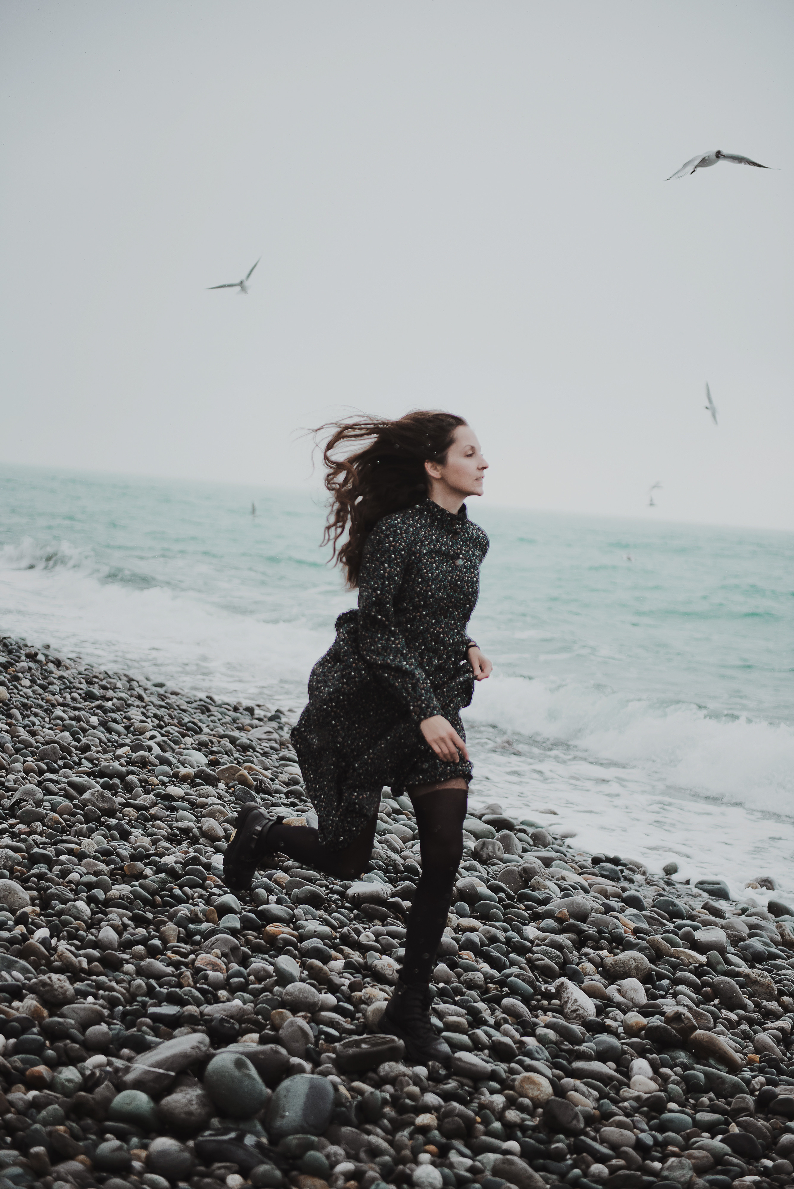 Лена и море. Сочи. Март. Свадебный и семейный фотограф в Воронеже Алёна Пшеничная