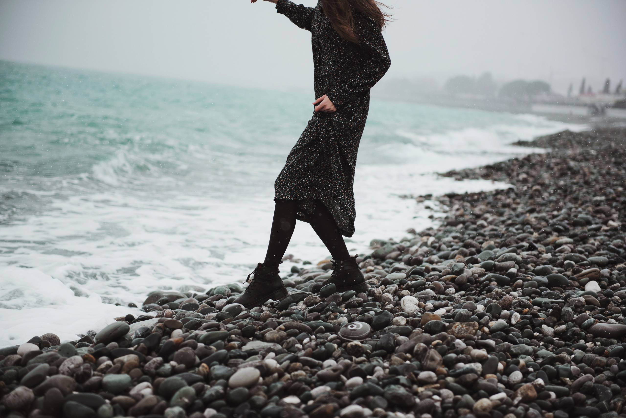 Лена и море. Сочи. Март. Свадебный и семейный фотограф в Воронеже Алёна Пшеничная