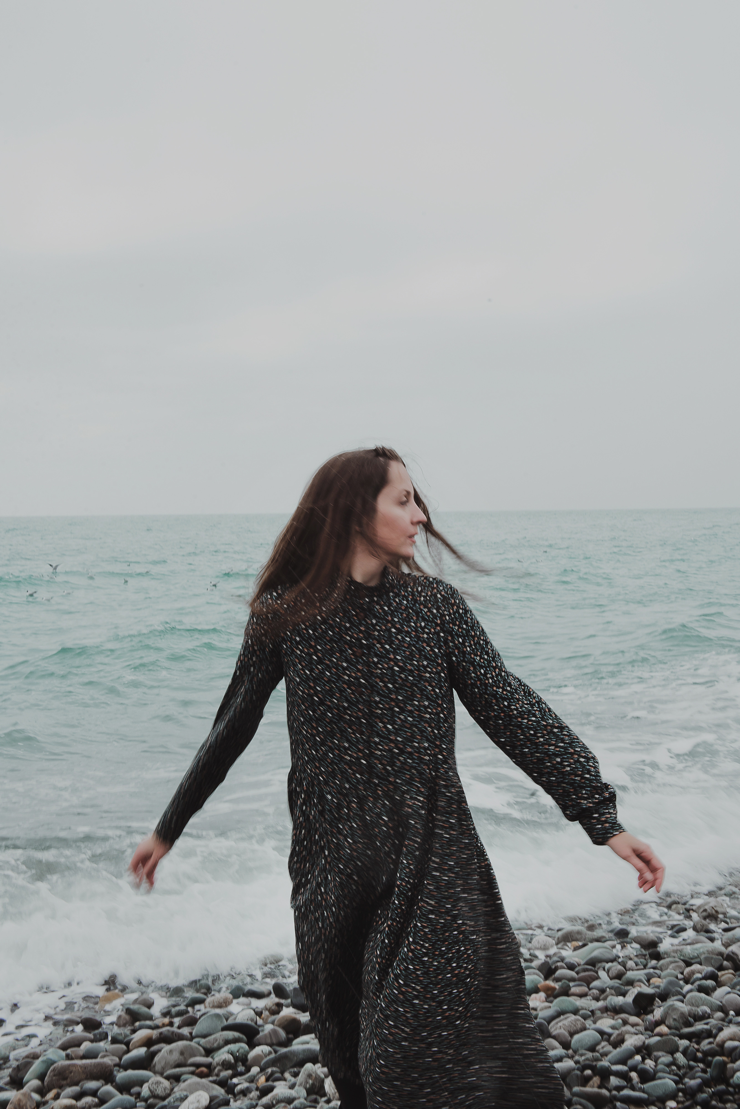 Лена и море. Сочи. Март. Свадебный и семейный фотограф в Воронеже Алёна Пшеничная