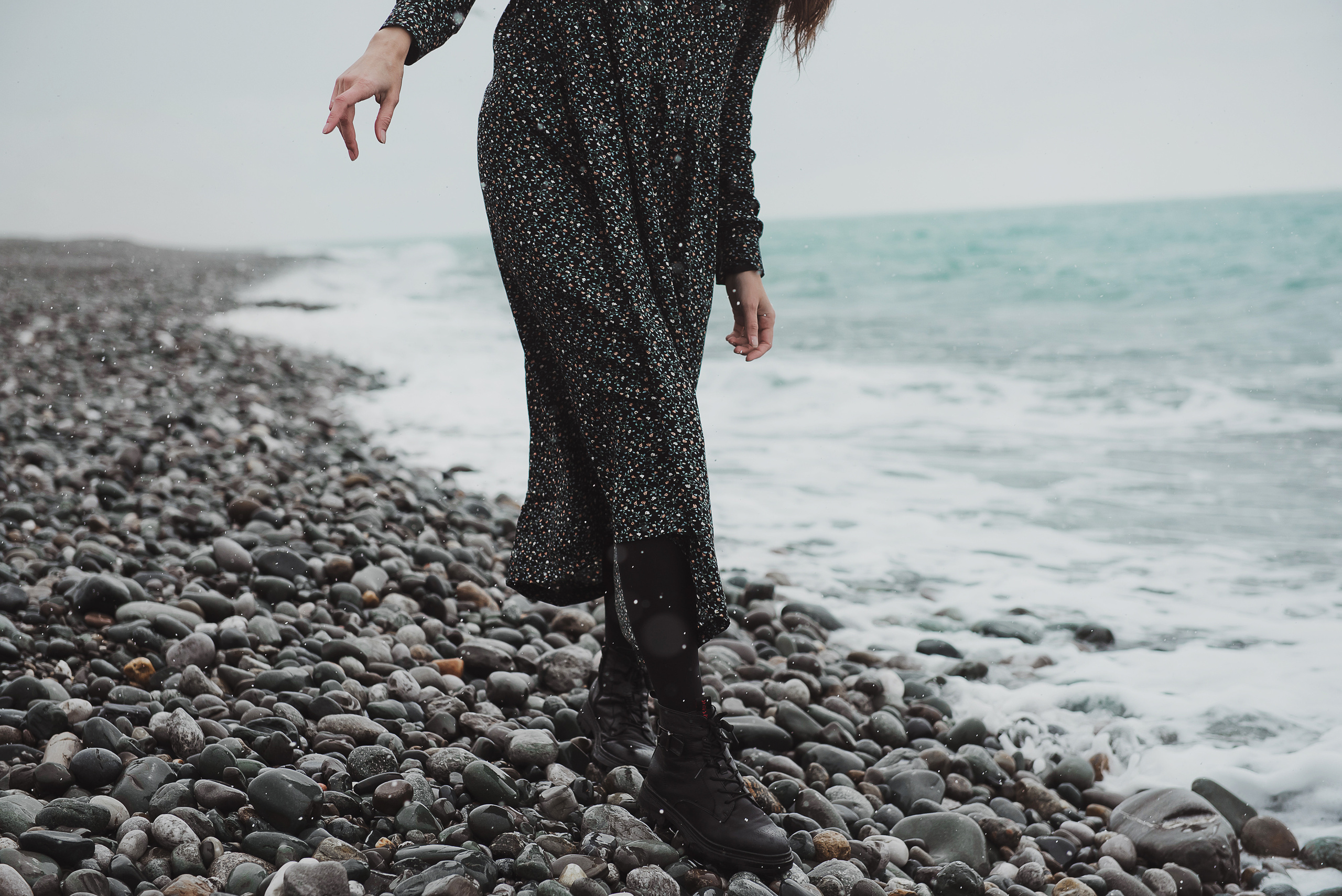 Лена и море. Сочи. Март. Свадебный и семейный фотограф в Воронеже Алёна Пшеничная