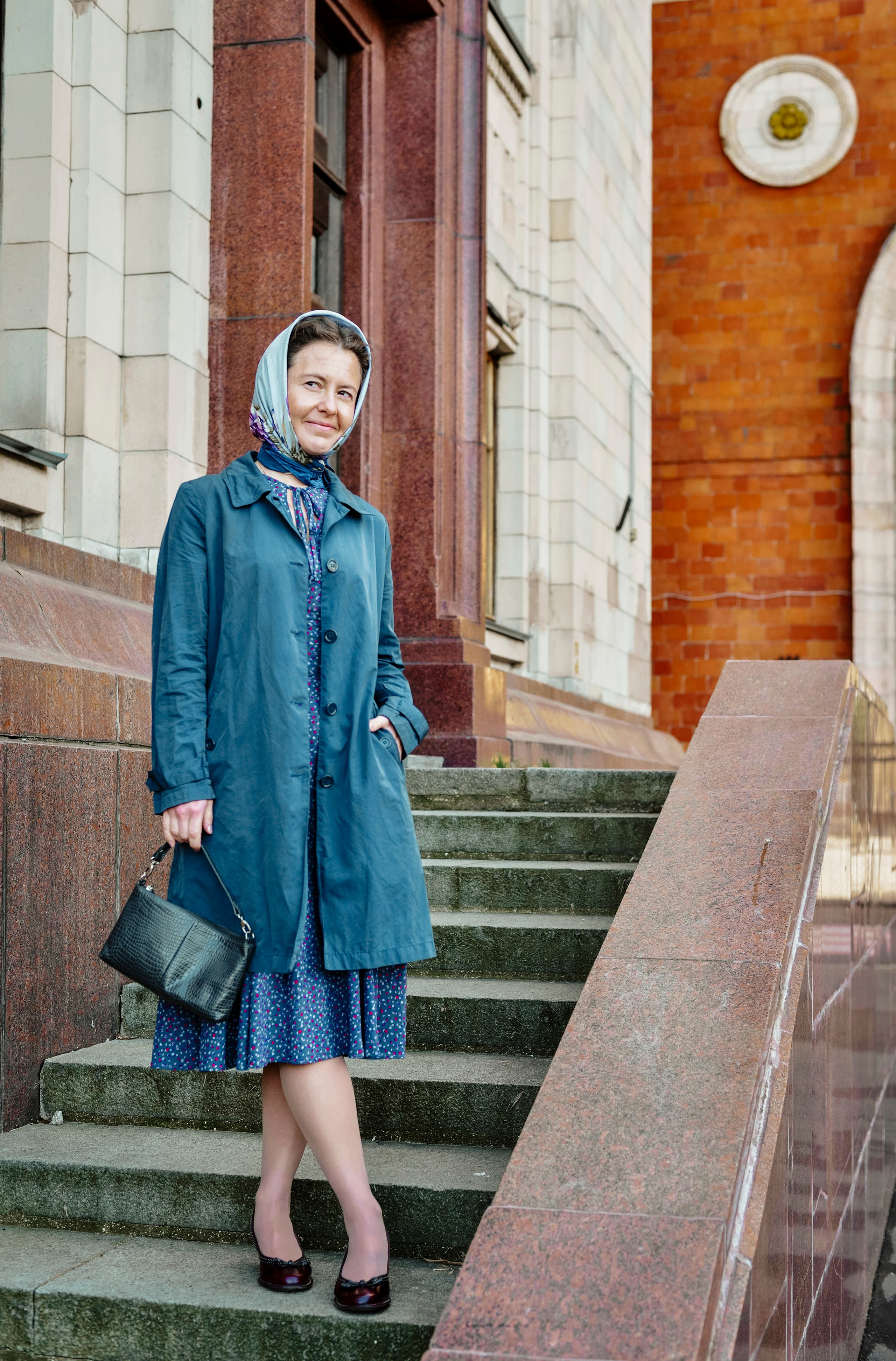 Ретро прогулка на Воробьевых горах. Фотограф Москва: тематическая фотосессия с подбором образа