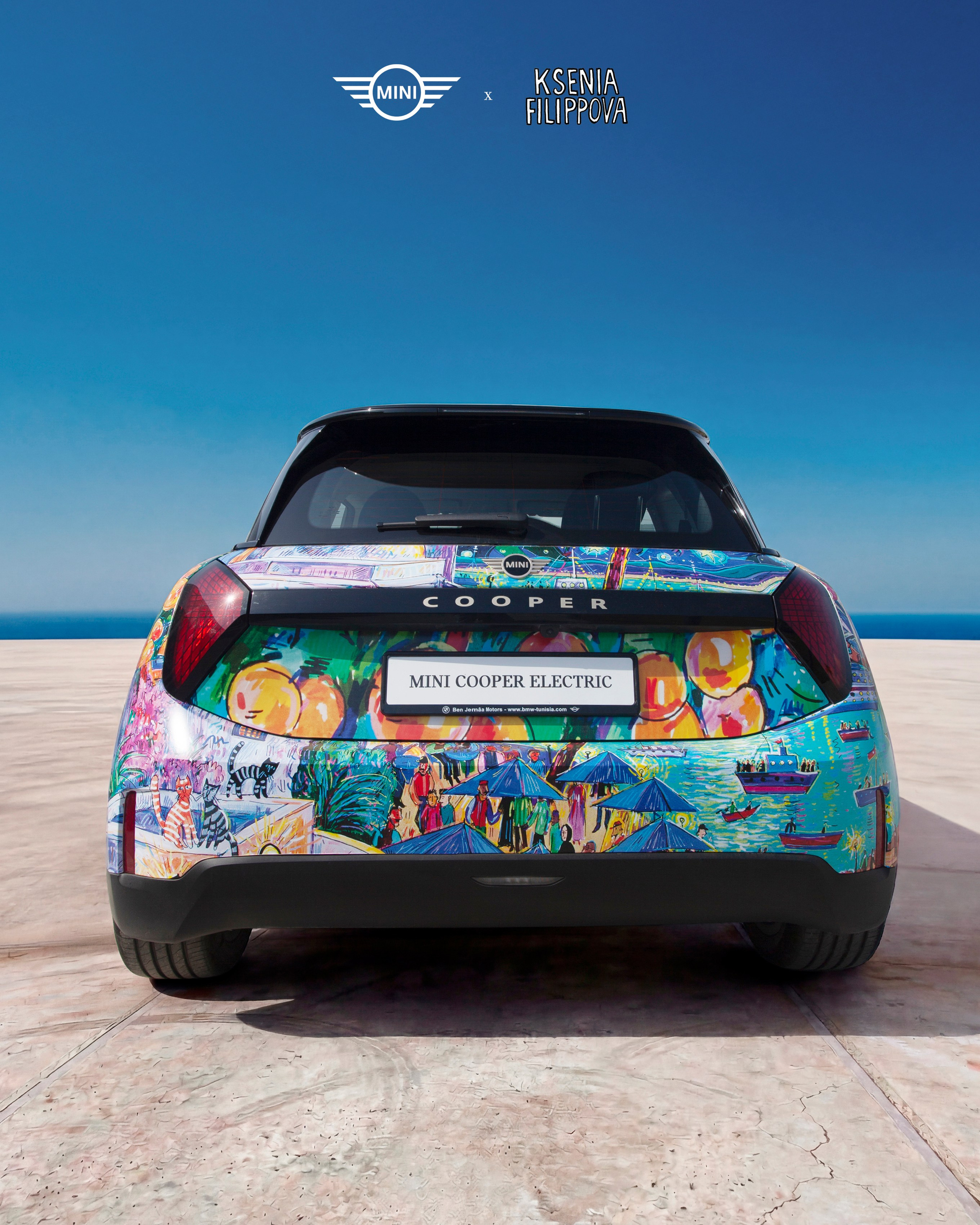 MINI x Ksenia Filippova (collaboration). Artist Ksenia Filippova