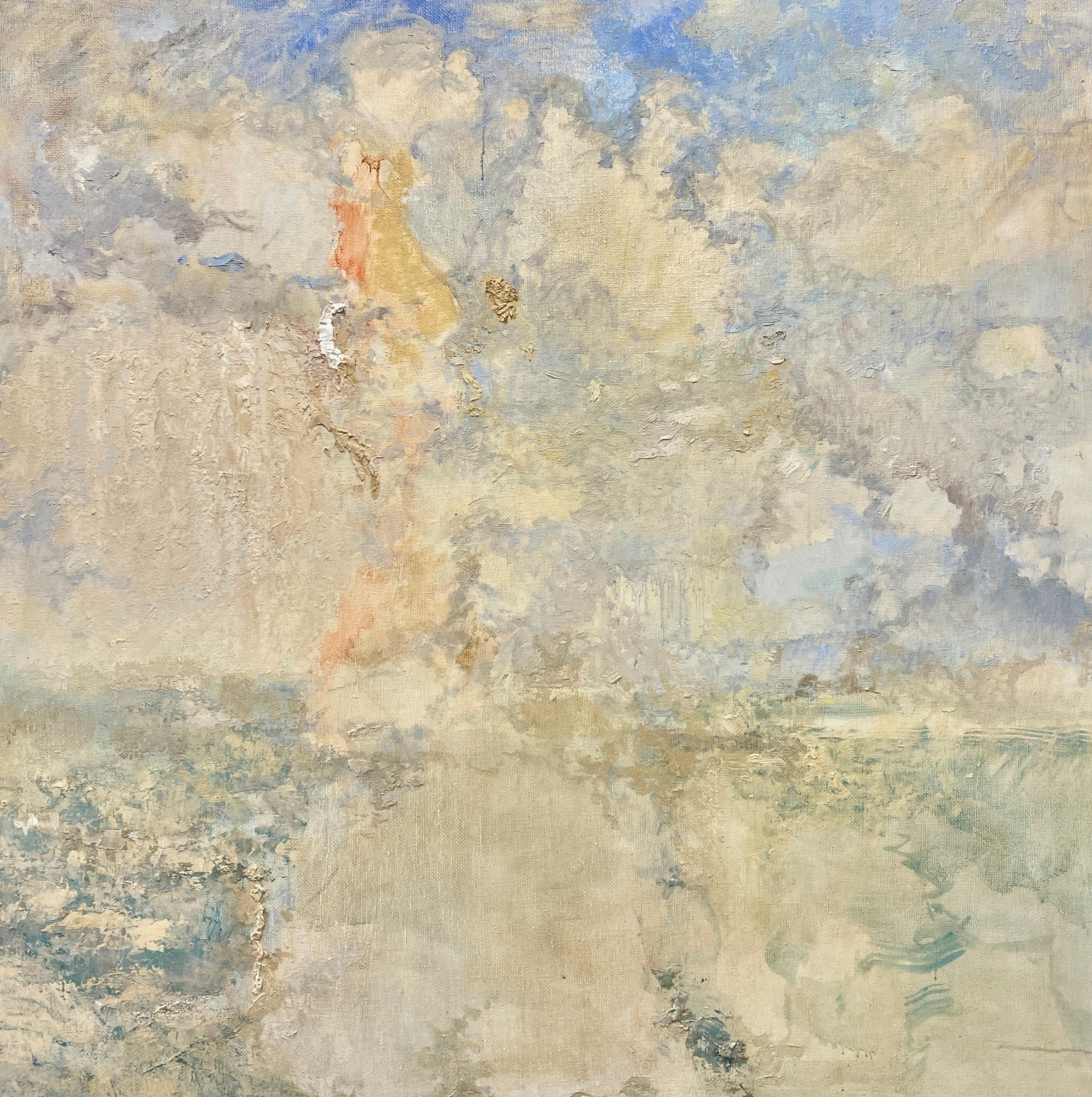 Живопись Масло Абстракционизм Абстракция Светлая  море интерьерная картина морской пейзаж 