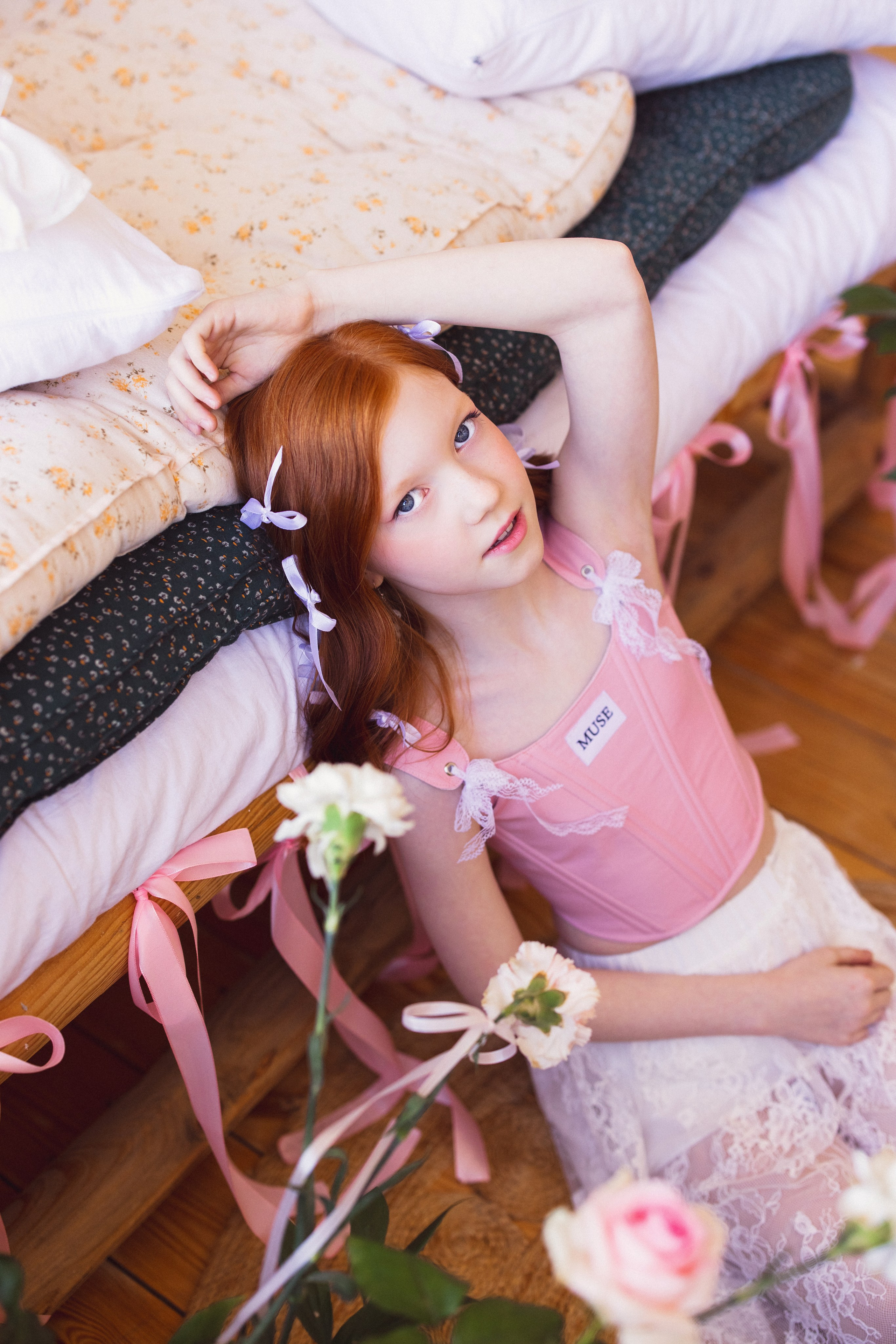 Фотосессия с живыми цветами в фотостудии г. Краснодар. Семейный и детский фотограф в Краснодаре Анна Трашкова