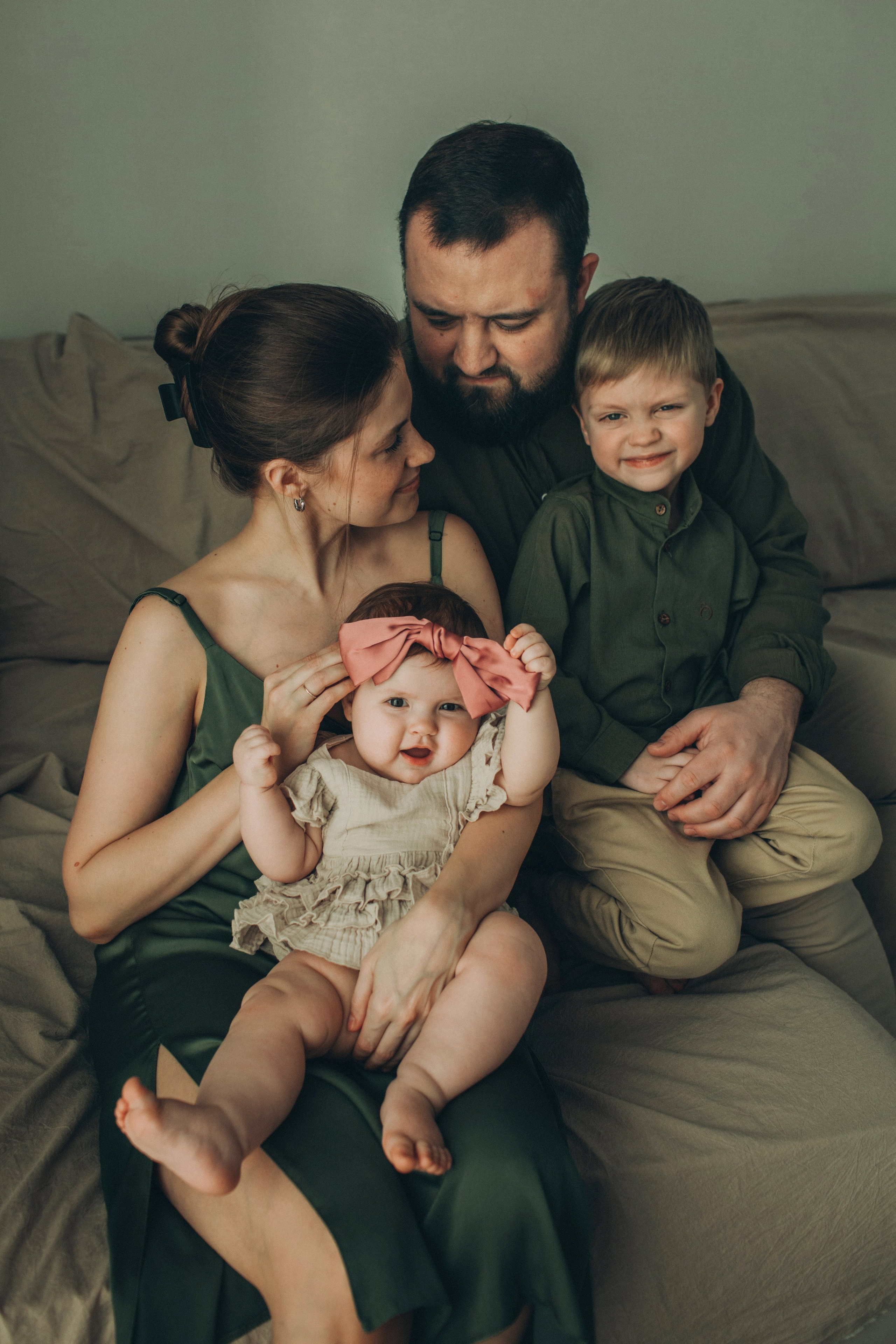 Кира, Арсений, Юля, Антон. Семейный фотограф Томск