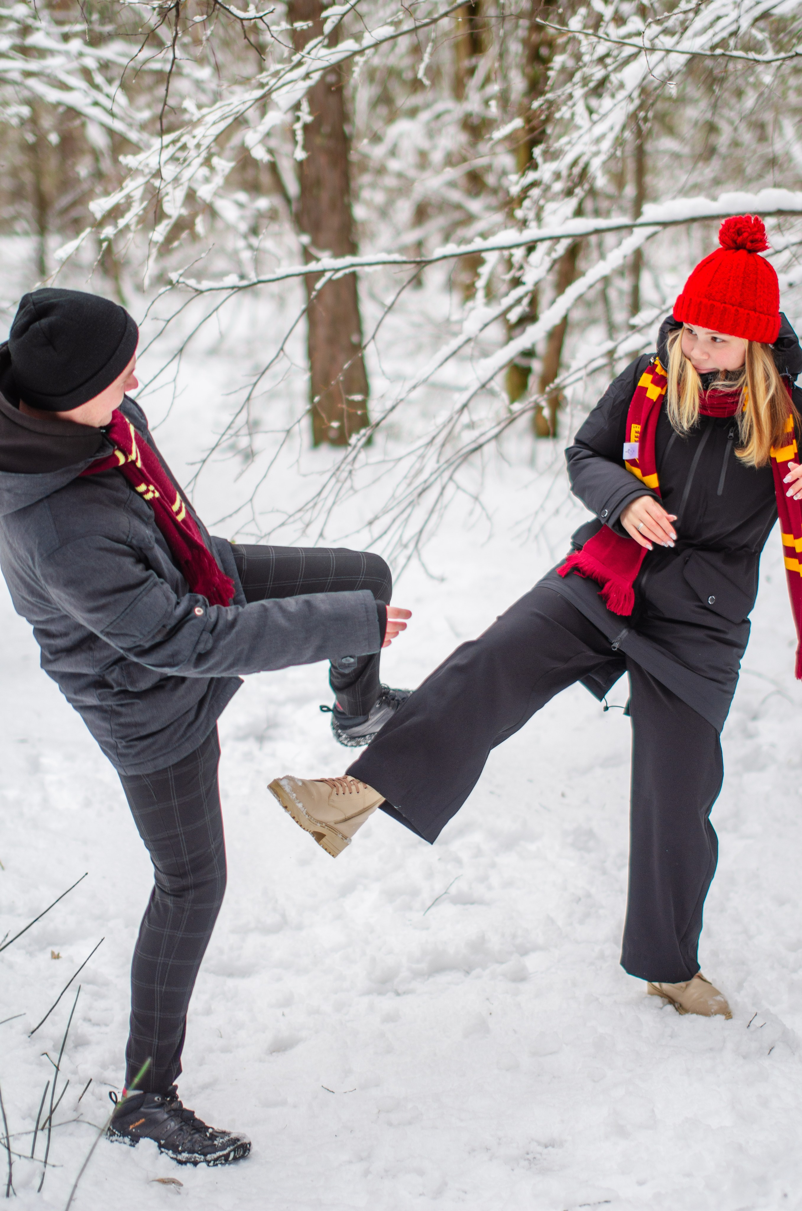 Зимняя история любви в стиле фильма «Гарри Поттер». Денисова Аля — фотограф для парных съемок и индивидуальных историй в Барнауле