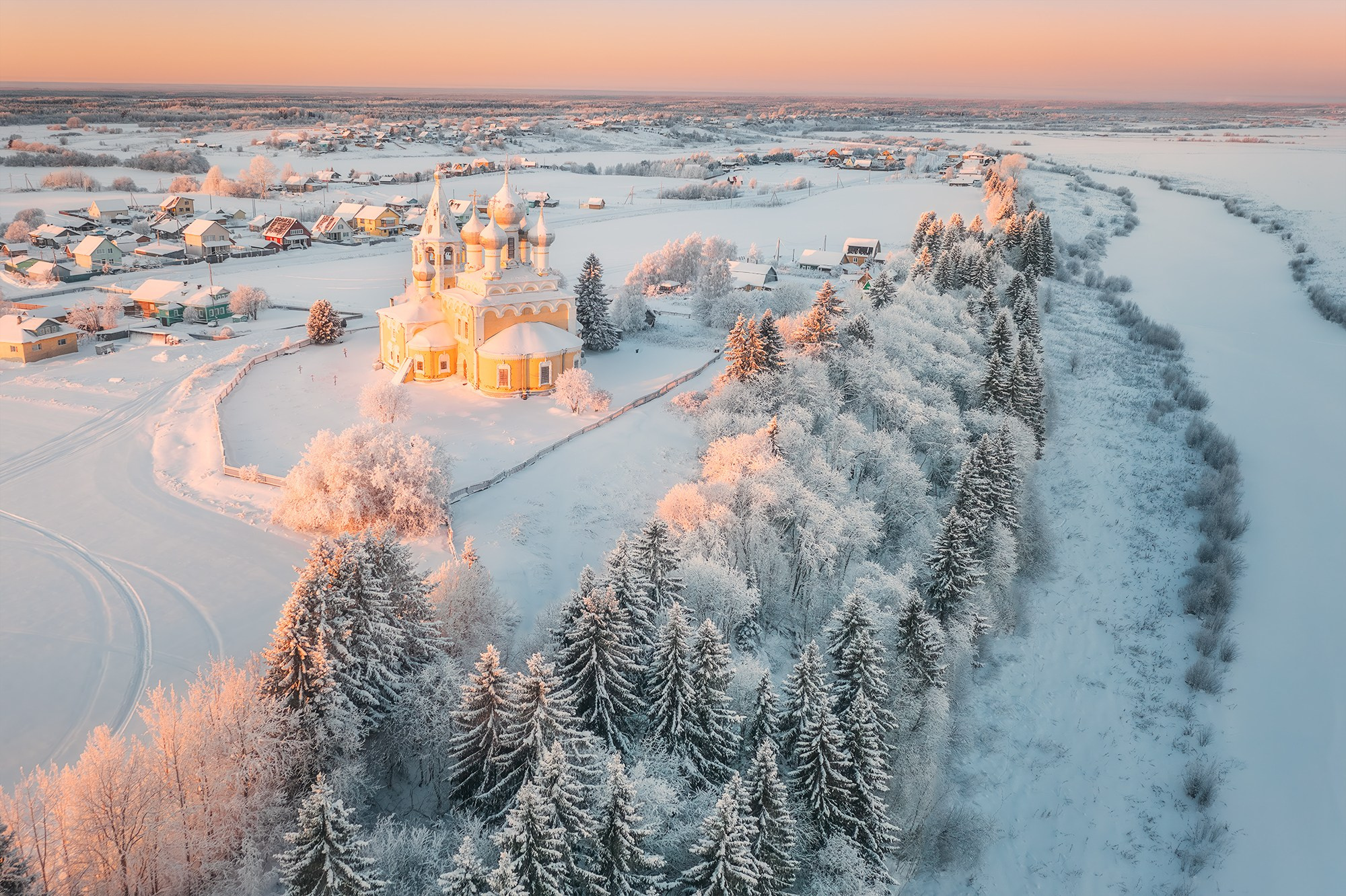 Пейзаж. Аэросъемка в Архангельске, Александр Ермолин