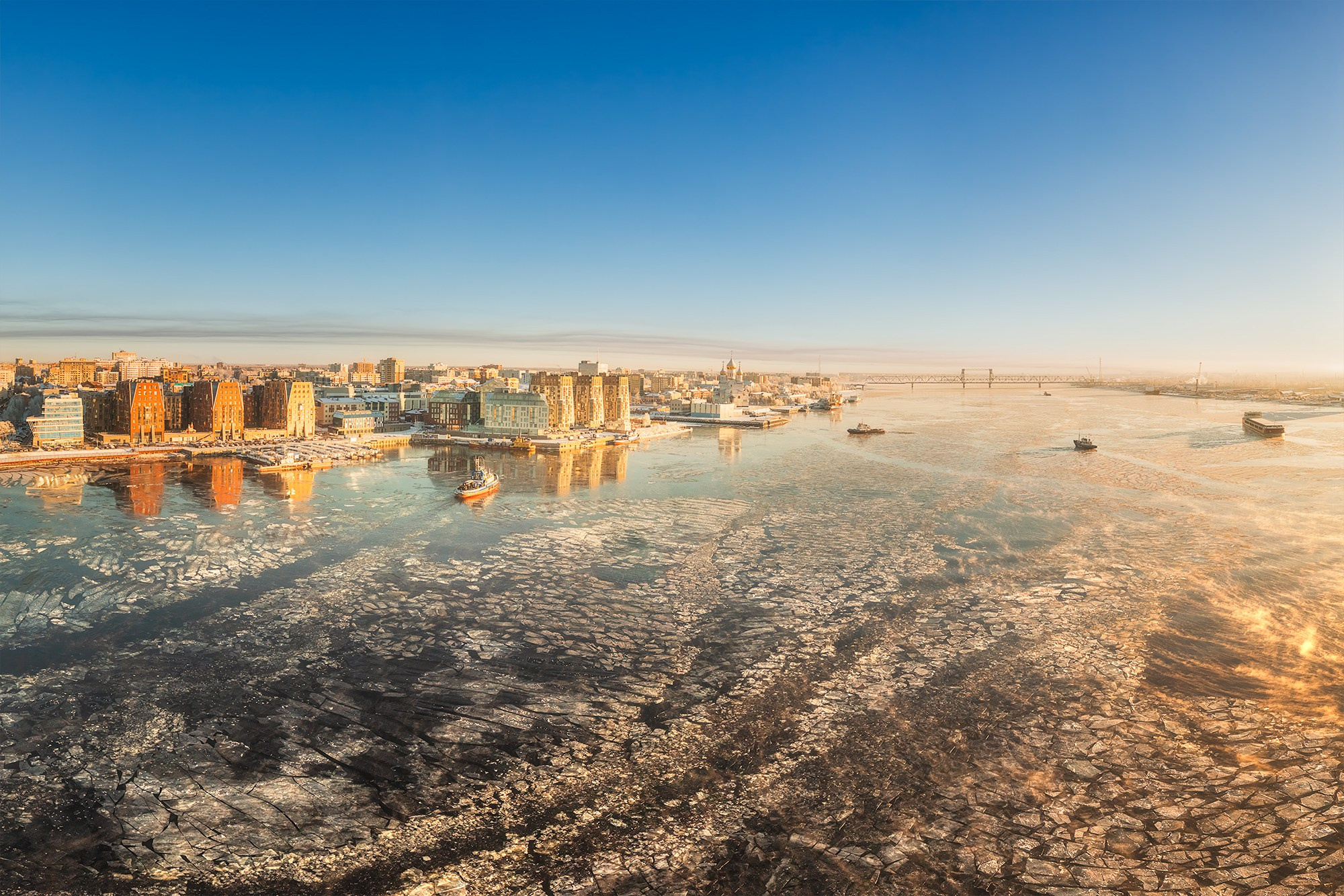 Город. Аэросъемка в Архангельске, Александр Ермолин