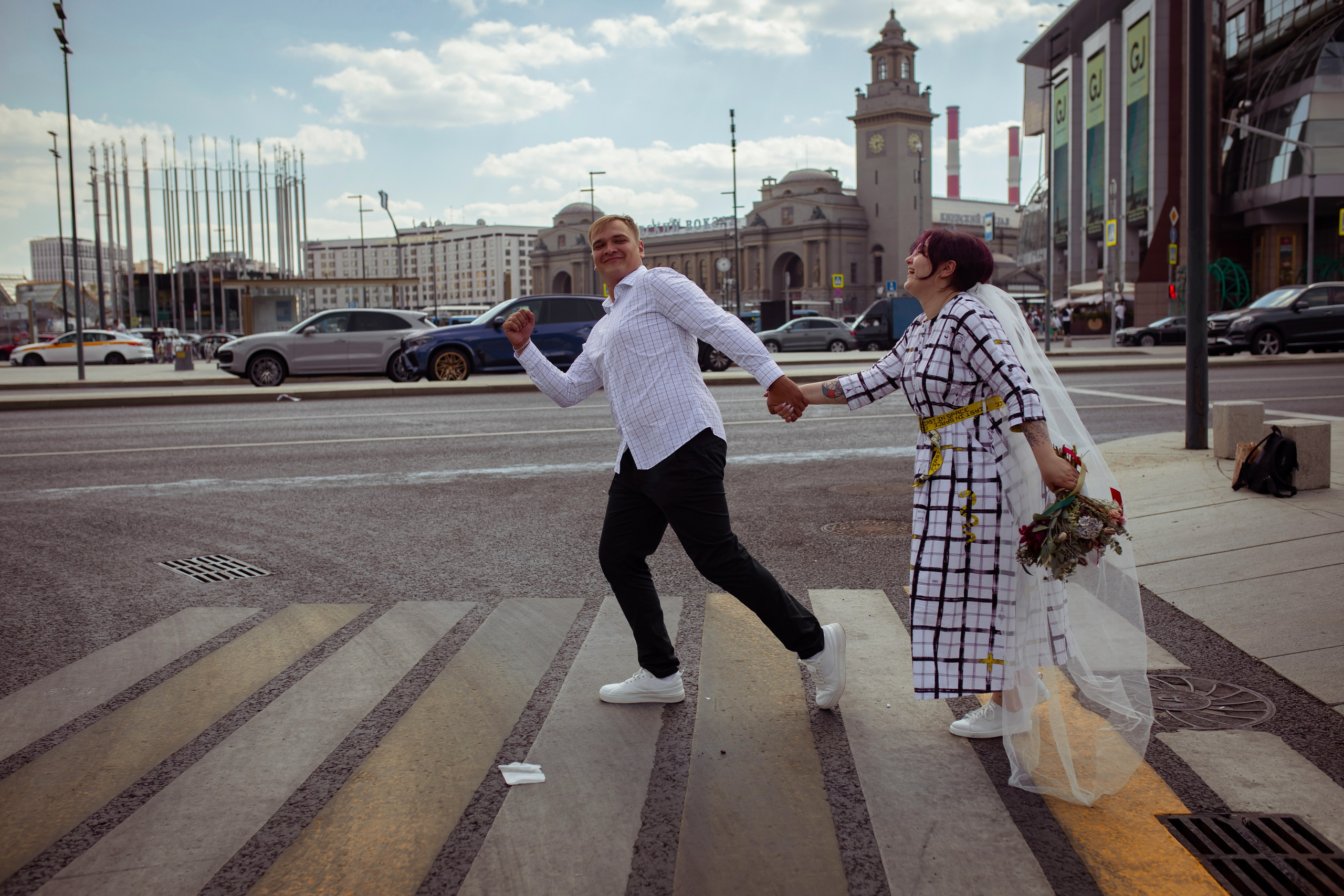 Светлана и Дмитрий. Прогулка после ЗАГСа. Семейный и детский фотограф в Москве Дорогова Екатерина