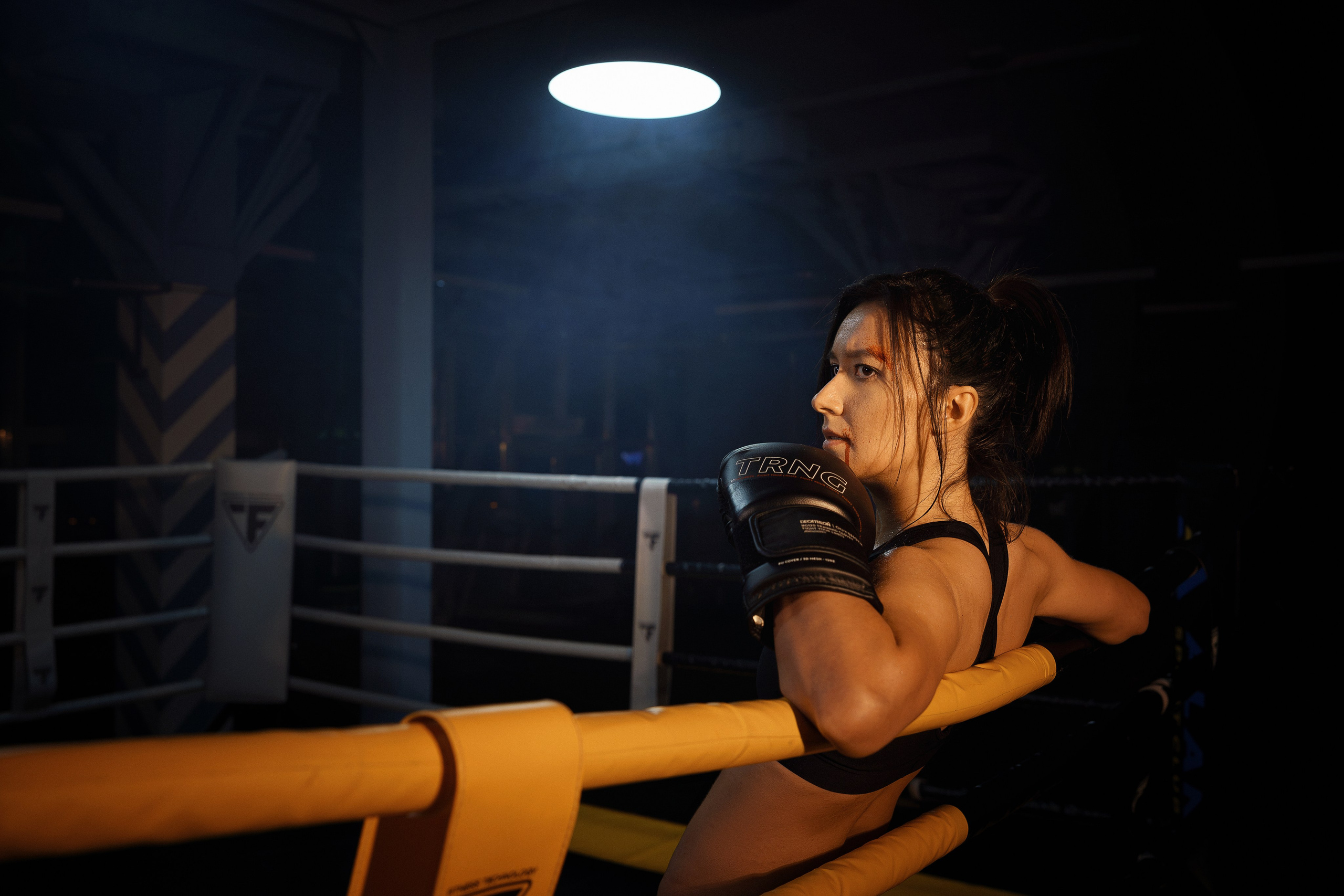 Фотосессия в боксерском зале