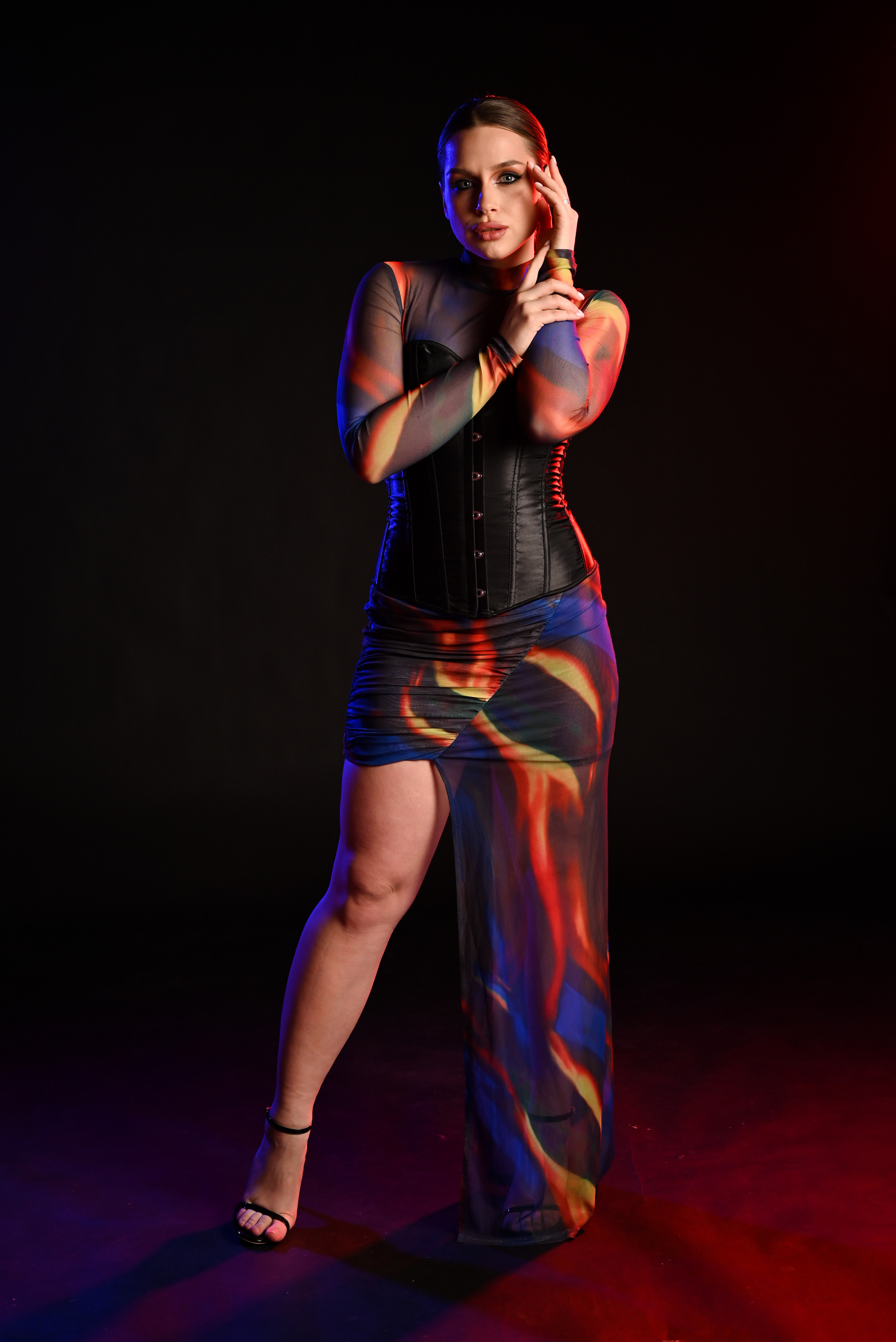 Женский портрет с цветными фильтрами. Свадебный и семейный фотограф в Хабаровске Оксана Новикова