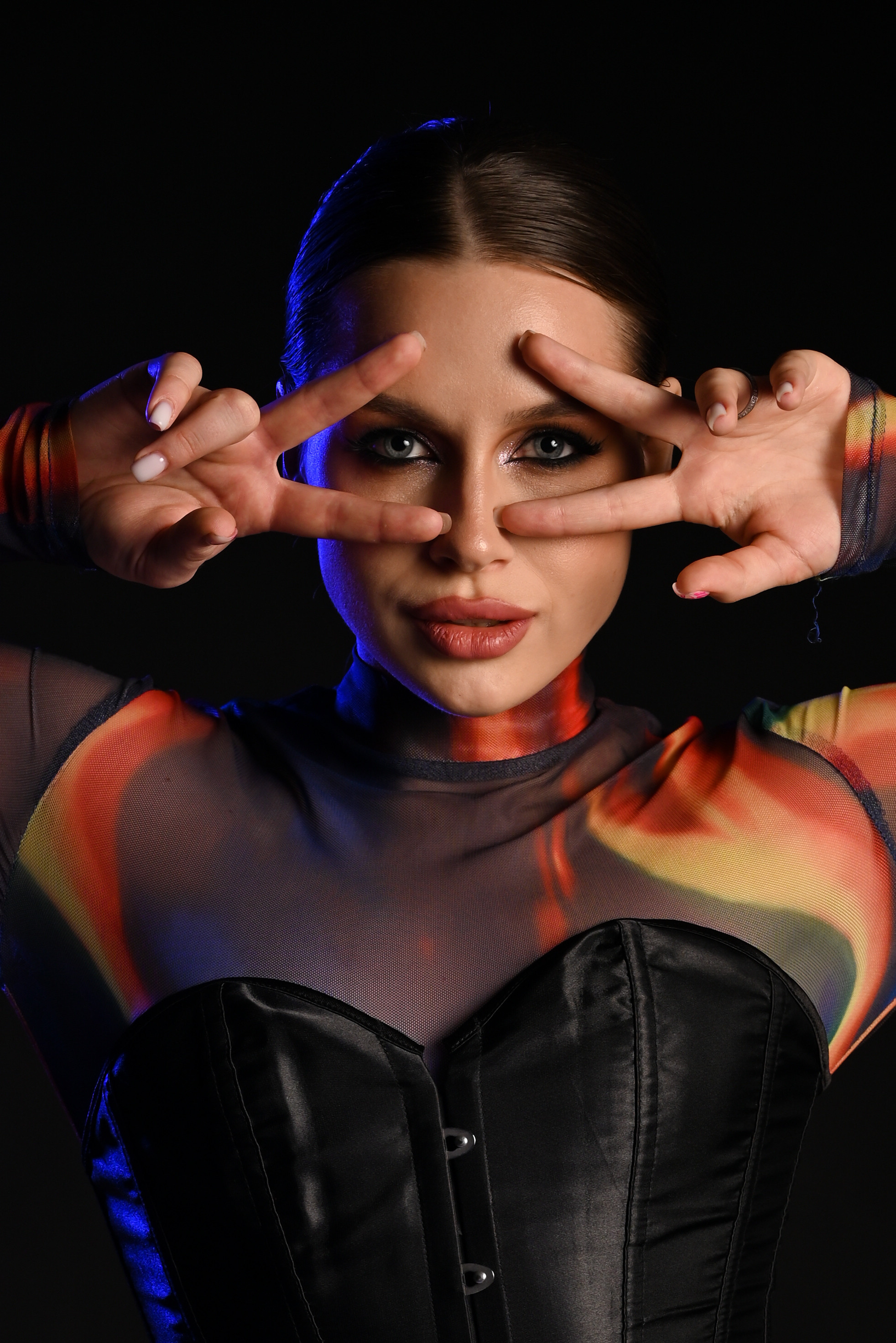 Женский портрет с цветными фильтрами. Свадебный и семейный фотограф в Хабаровске Оксана Новикова