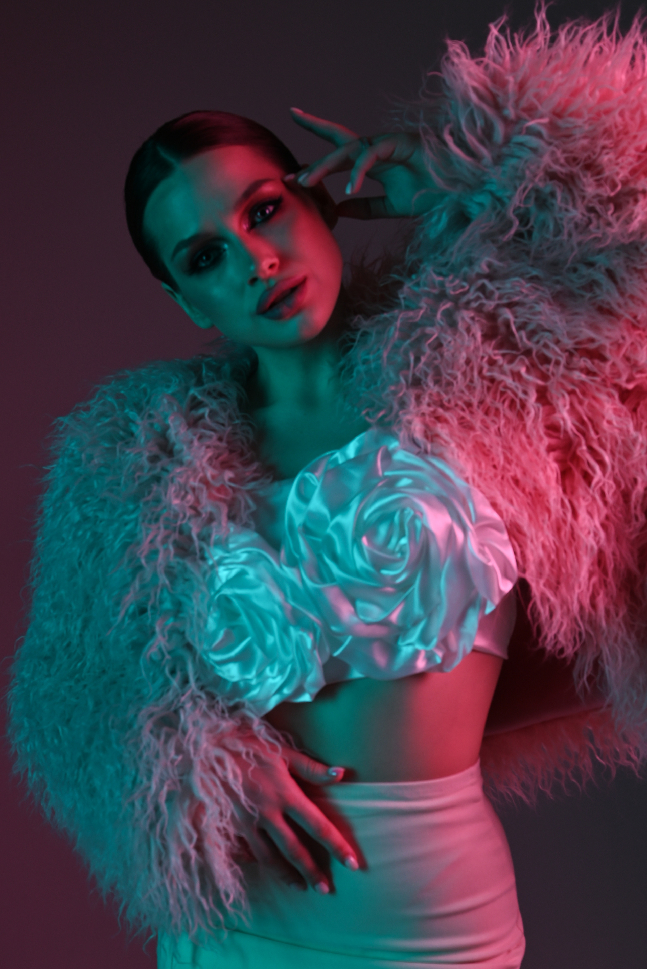 Женский портрет с цветными фильтрами. Свадебный и семейный фотограф в Хабаровске Оксана Новикова