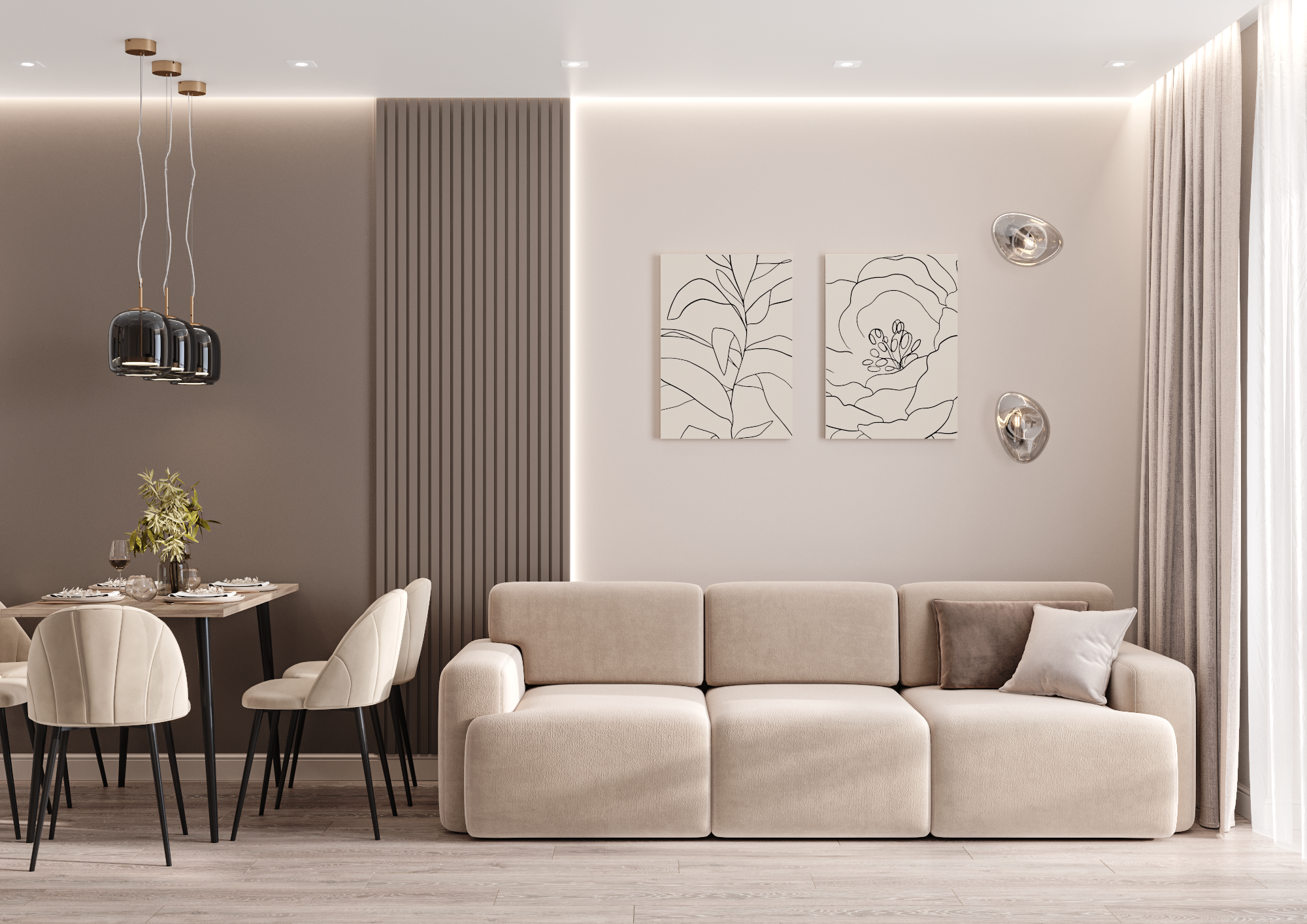 ЖК СитиЛайф 47 кв. м. Дизайнер интерьера Ирина Бовыкина