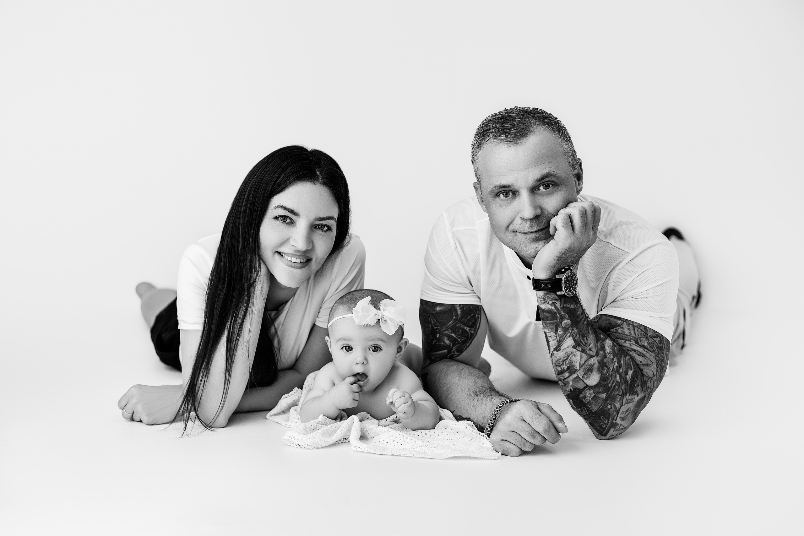 Милена и семья, 5 месяцев. Фотограф новорожденных в Нижнем Новгороде Надежда Кадылкина