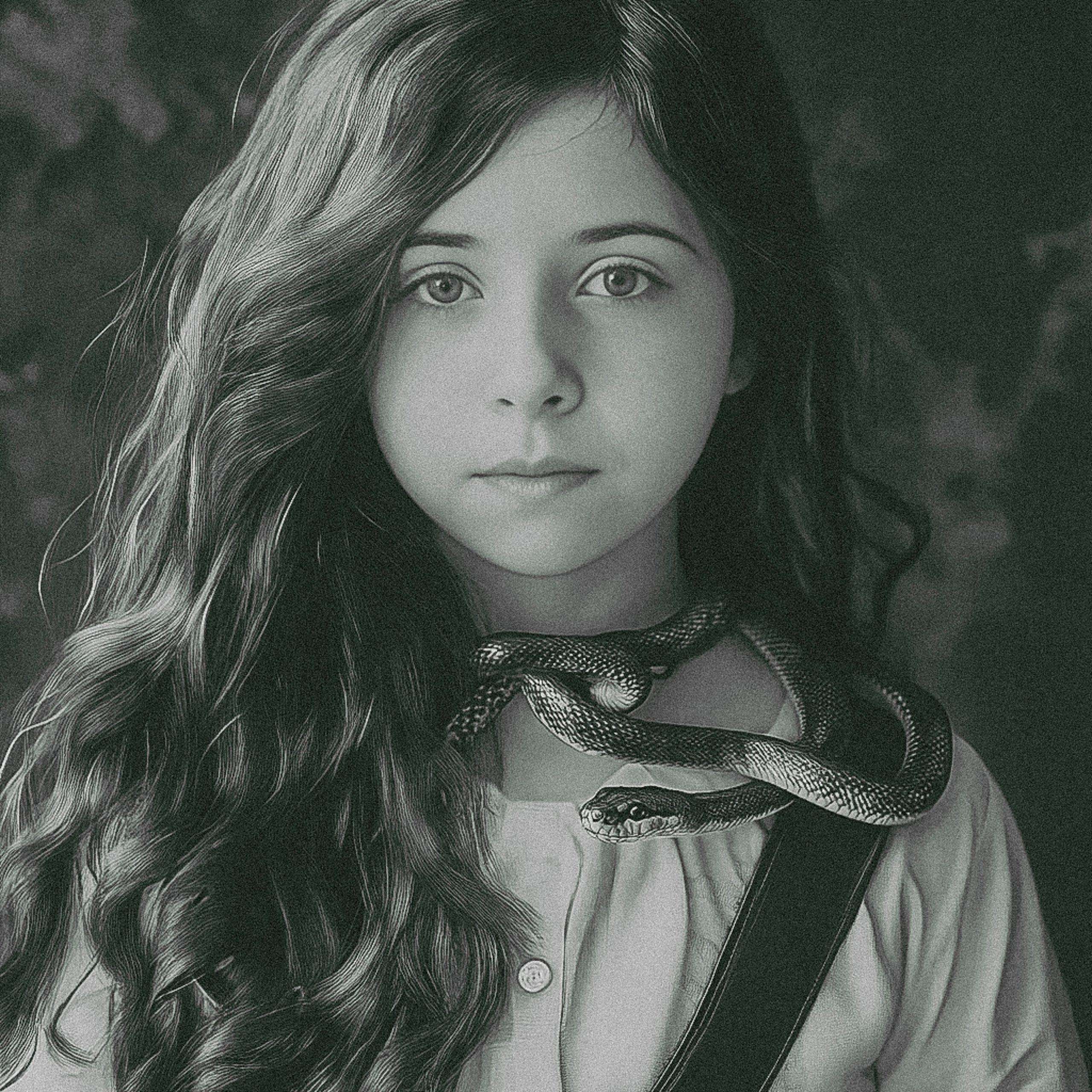 Нейрофотосессия для Насти. Девочка со змеей и пауком. ФотоХудожник Харитонова Ирина г. Санкт-Петербург