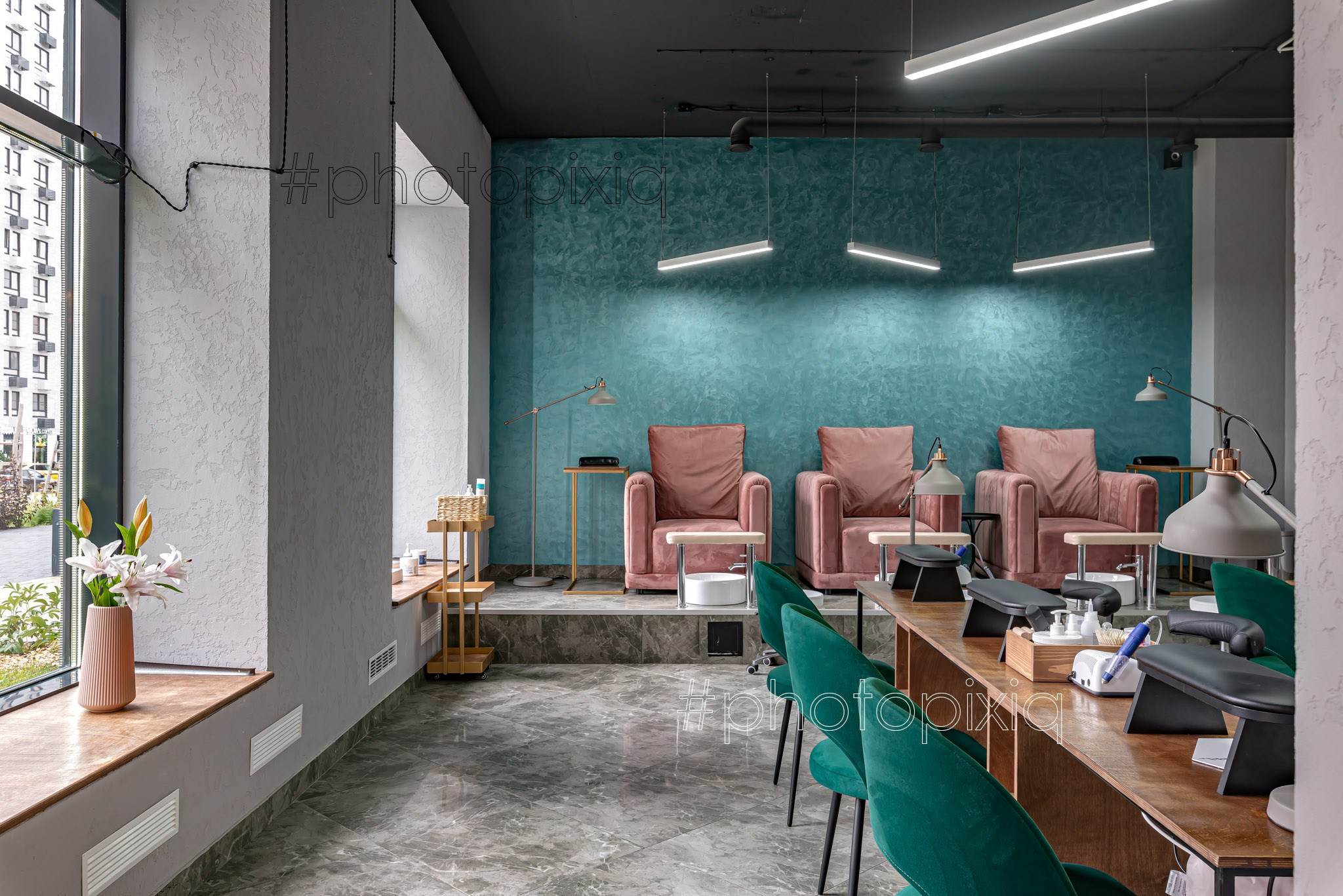 Интерьерная съёмка салона красотыPoint Beauty. Интерьерная съёмка и виртуальные туры — Интерьерный фотограф Кузнецов Сергей (photopixiq)