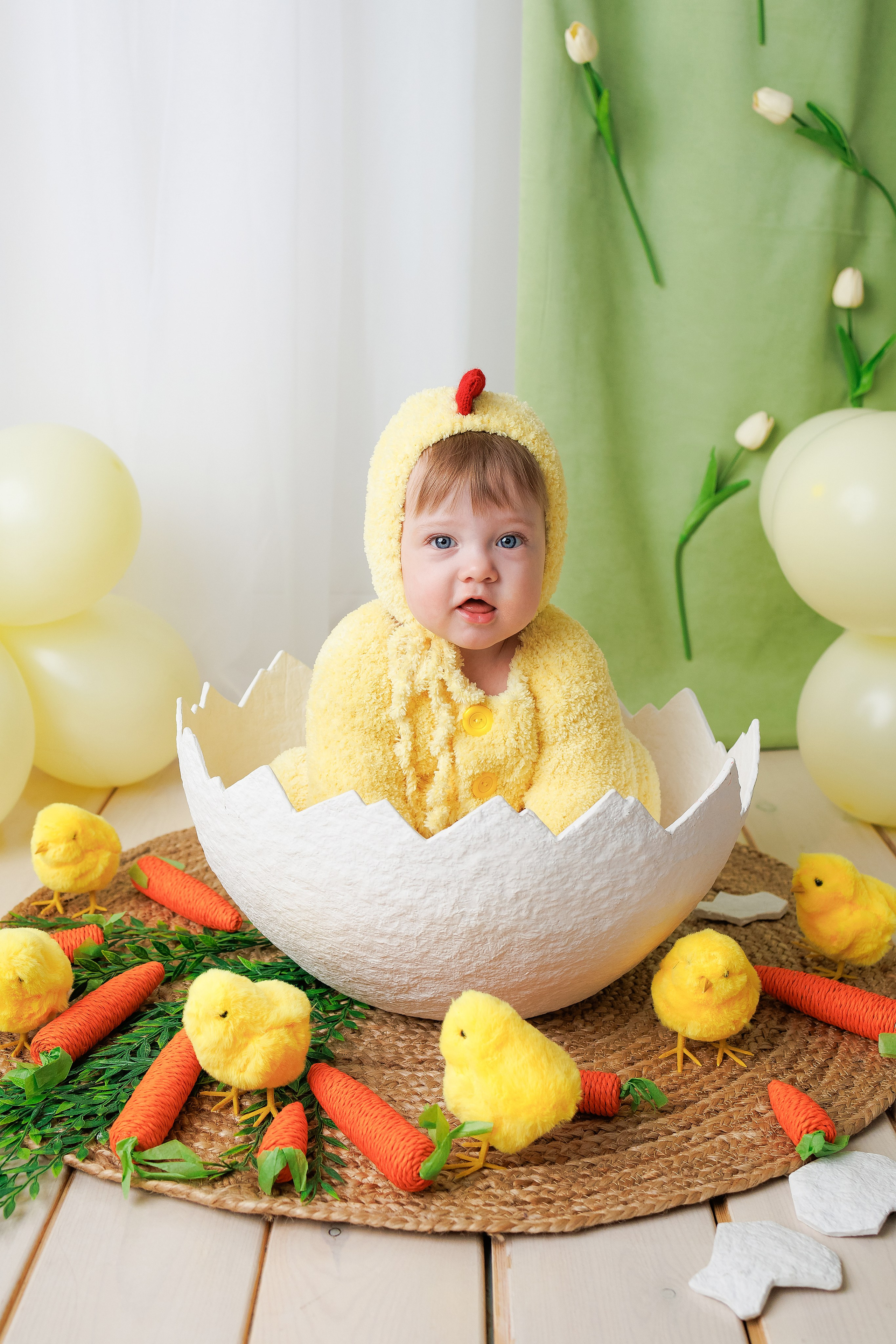 Аделине 1 годик. Фотограф новорожденный малышей Новосибирск