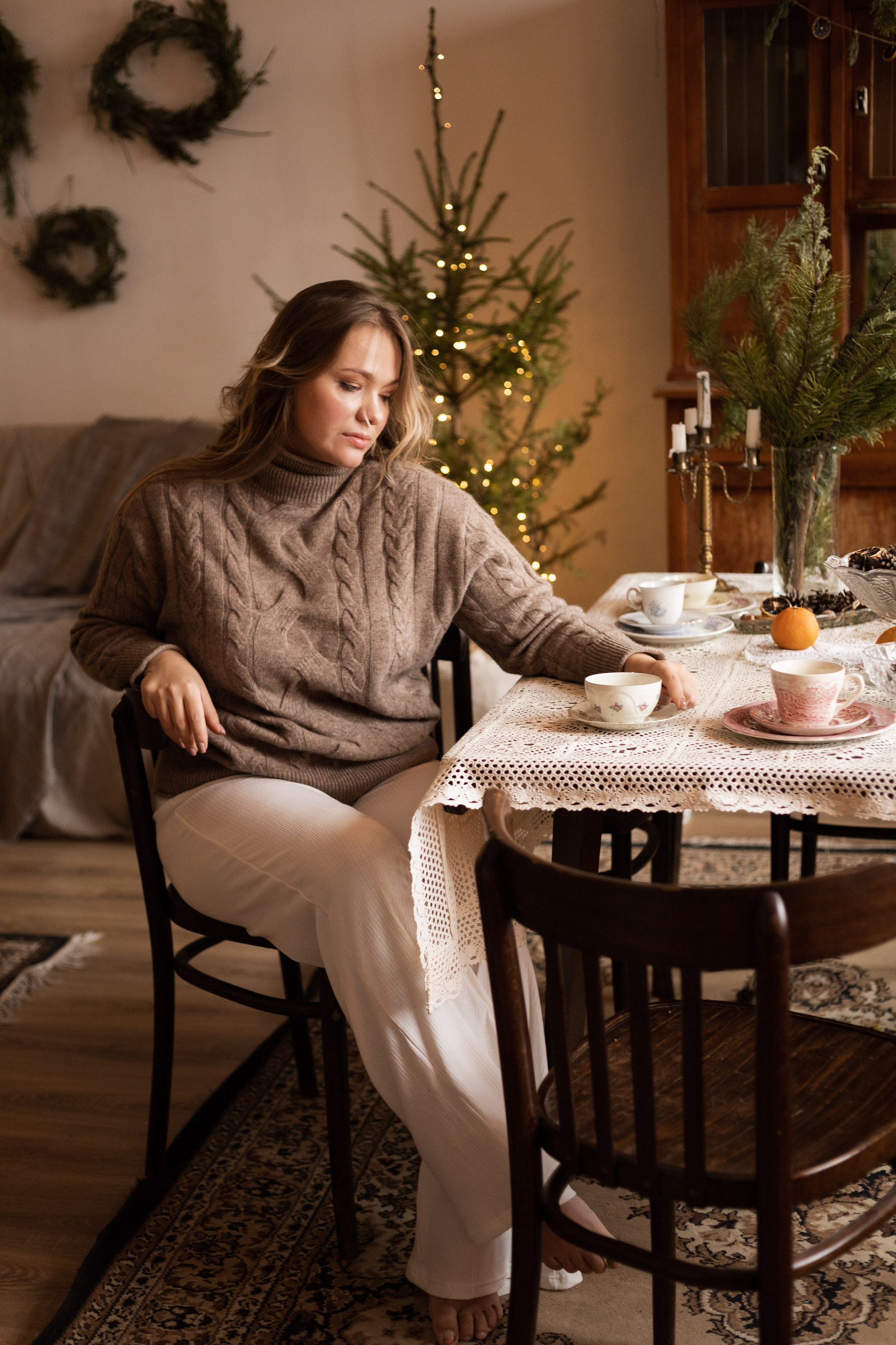 Елена и Николас. Новогодняя фотосессия в студии. Семейный и детский фотограф в Санкт-Петербурге Павлова Елена