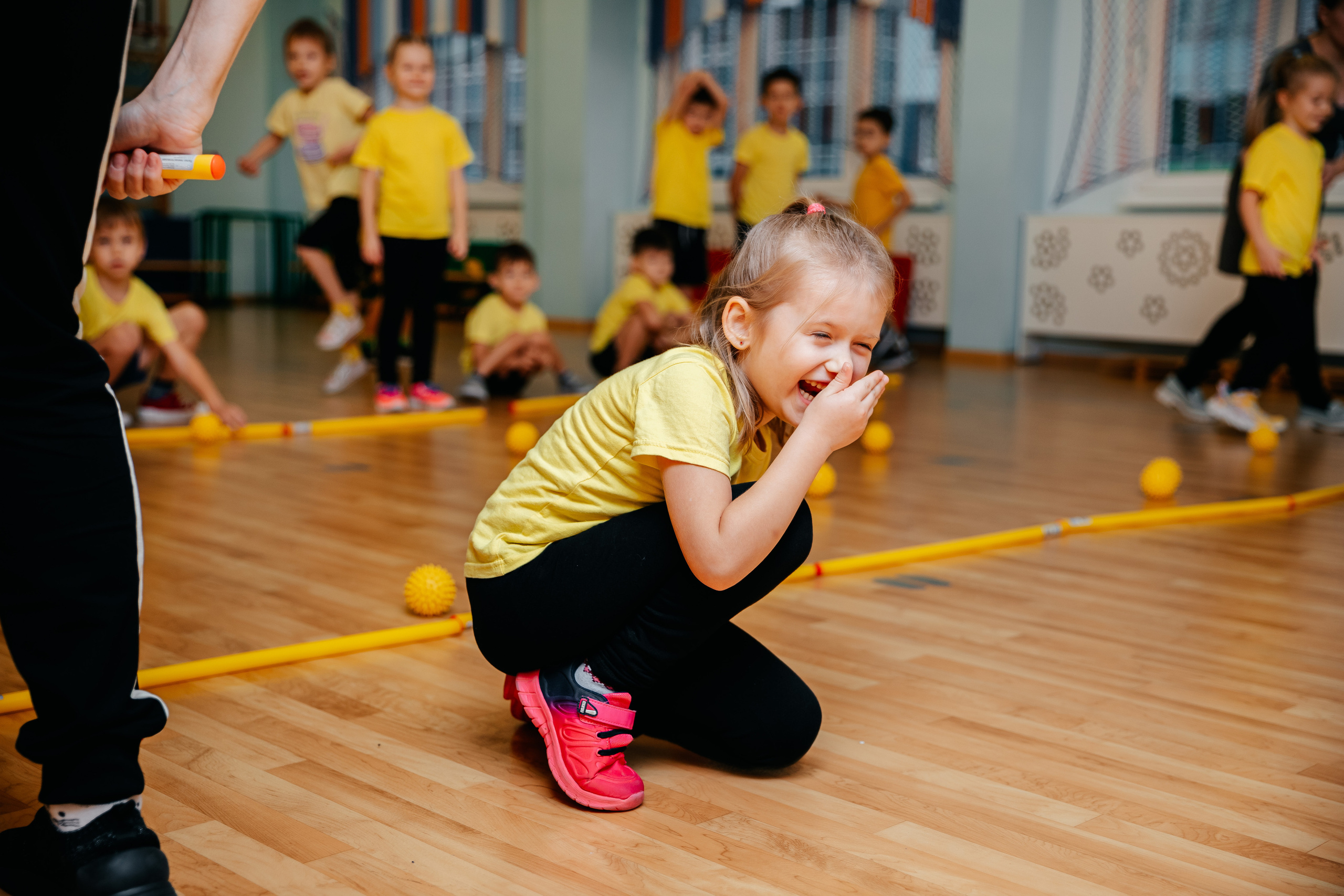 Спортивный досуг в детском саду. Семейный lifestyle фотограф в Санкт-Петербурге Людмила Пахомова