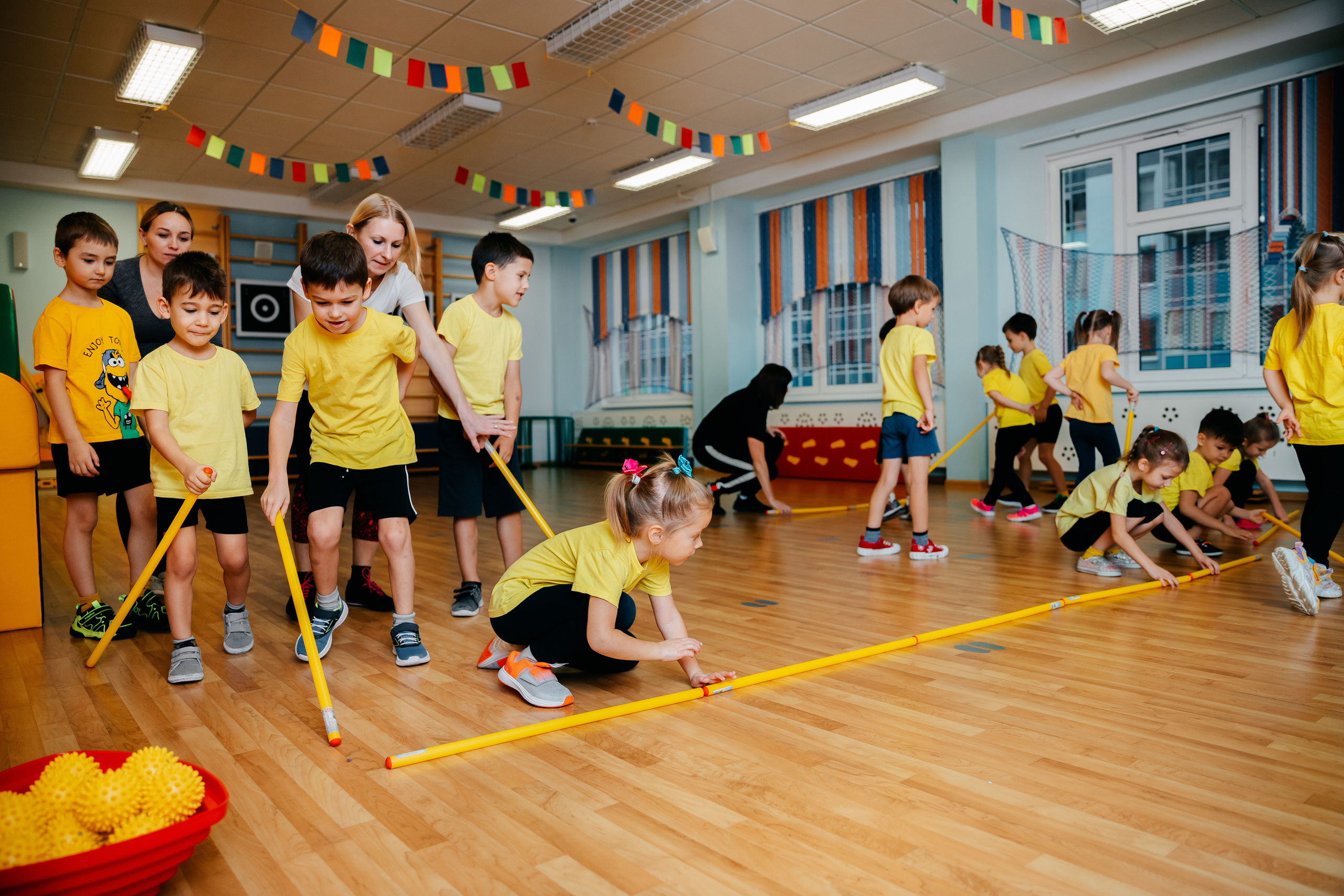 Спортивный досуг в детском саду. Семейный lifestyle фотограф в Санкт-Петербурге Людмила Пахомова