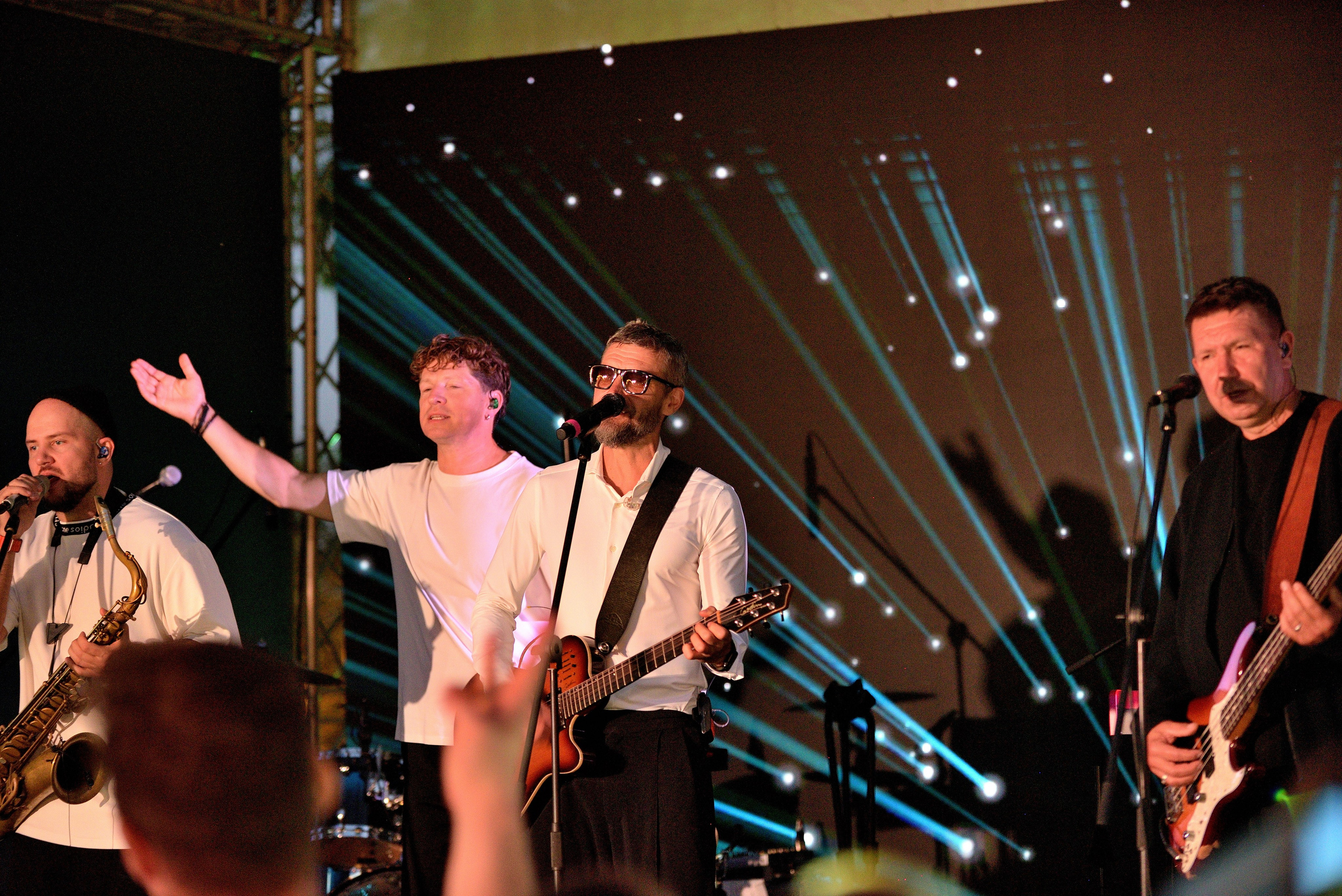 "Ума Турман на своем концерте".