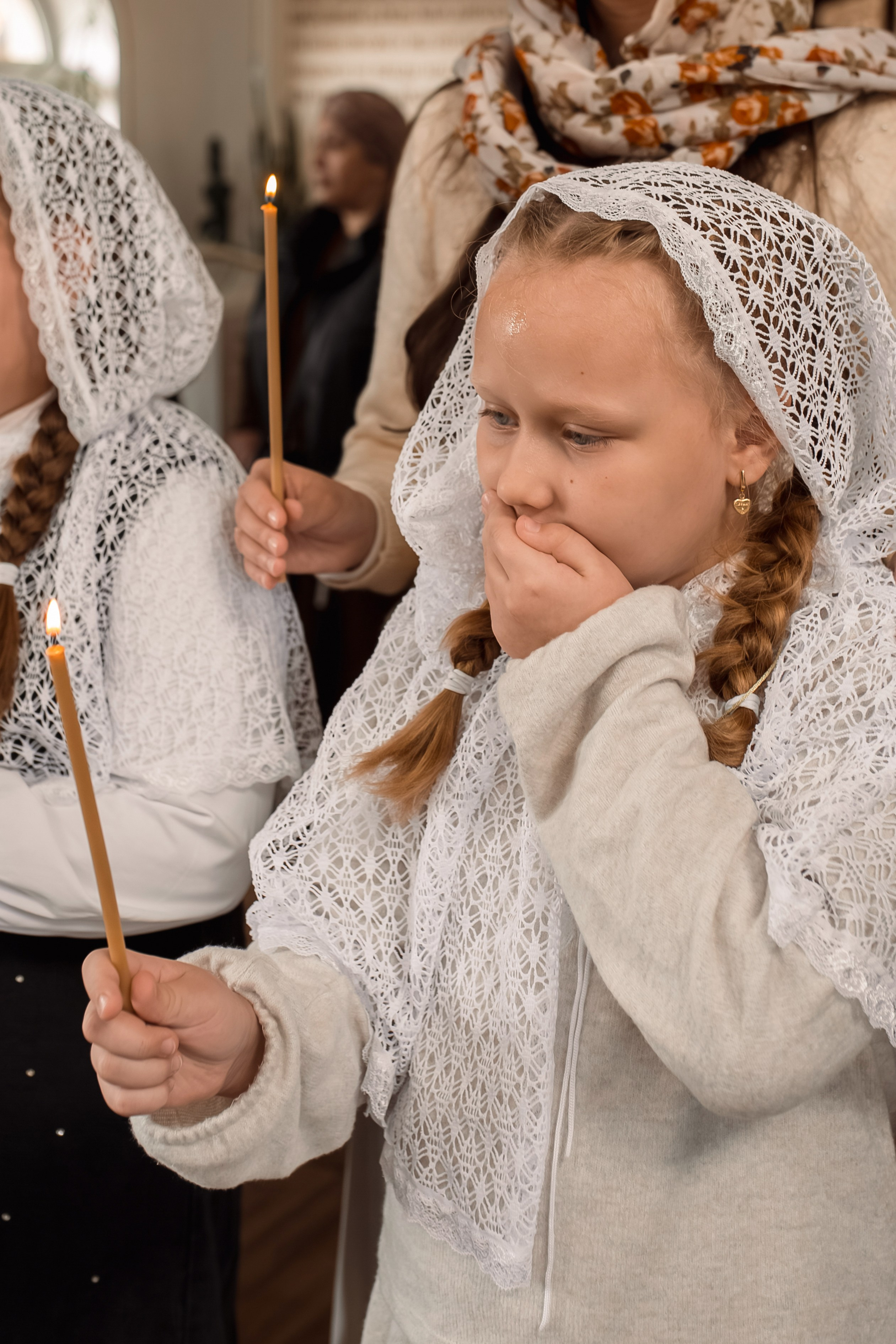 Крещение сестрёнок в храме священномученика Ермогена. Фотограф на Крещение и Венчание в Ташкенте