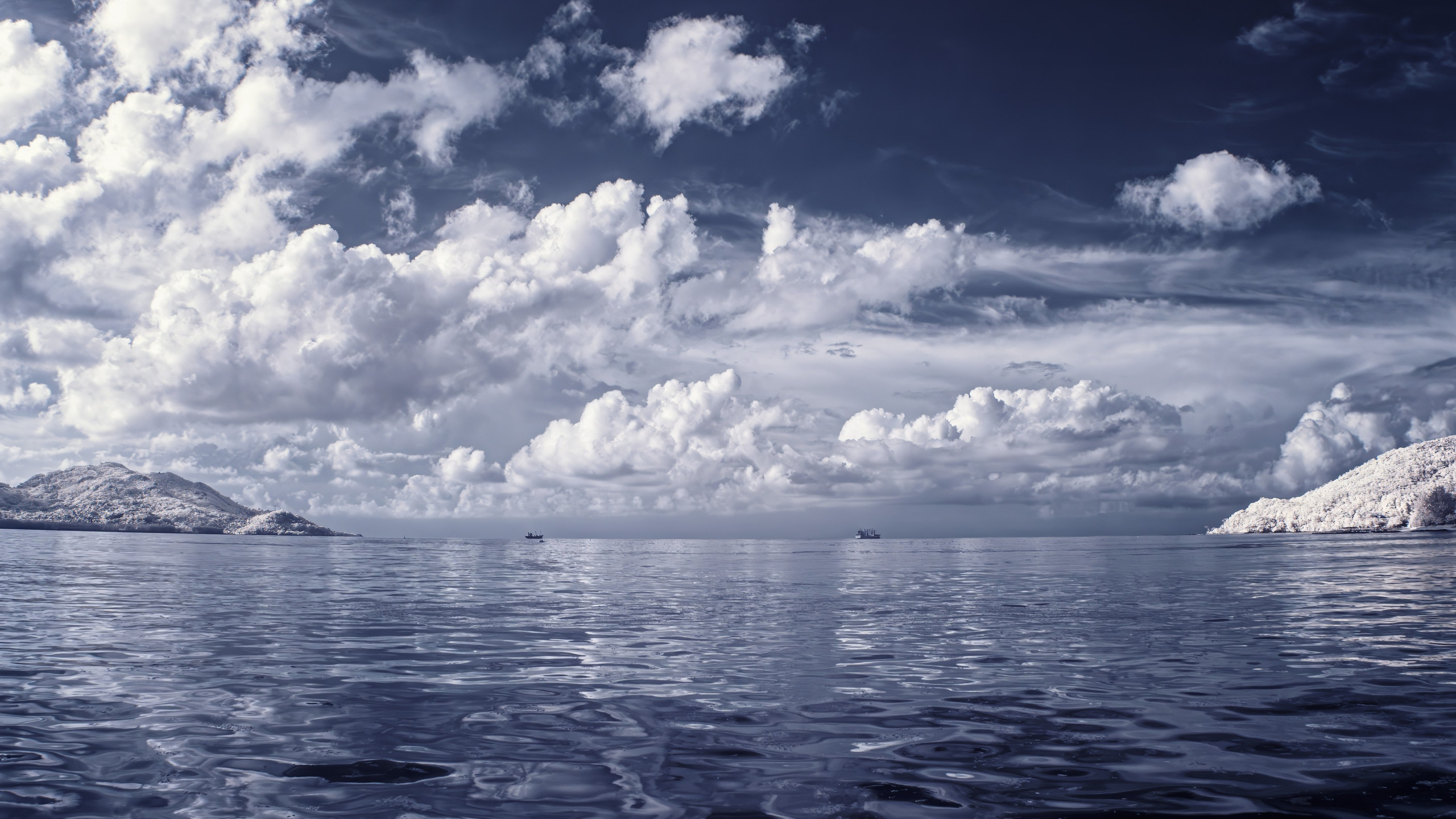 Индийский океан инфракрасная фотография