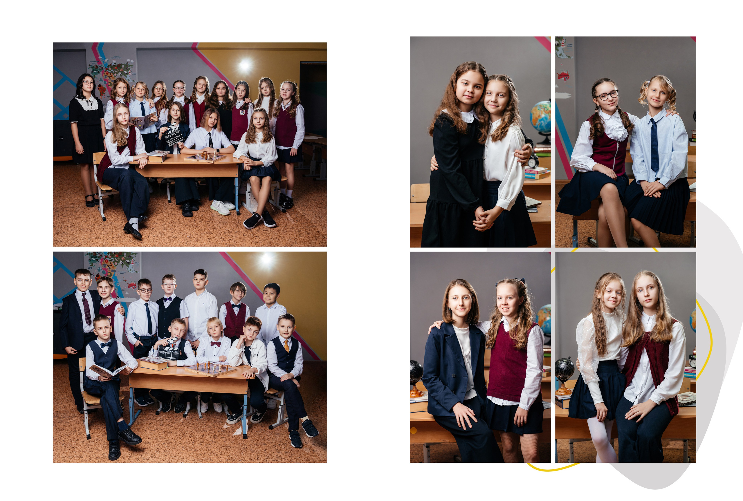 Выпускные фотокниги для 1-4 классов. Семейный, детский и школьный фотограф в Надыме Анастасия Шендрикова