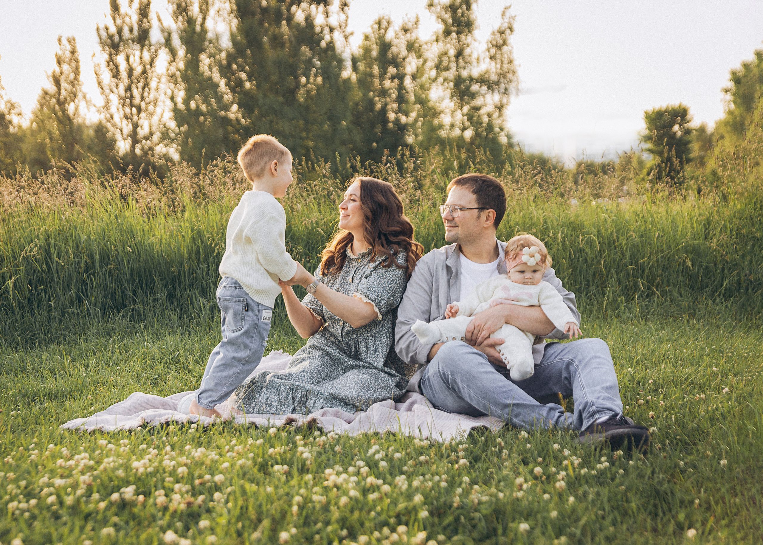 Ольга, Саша, Андрюша, Настюша. Семейный фотограф В Москве Александра Дейкун