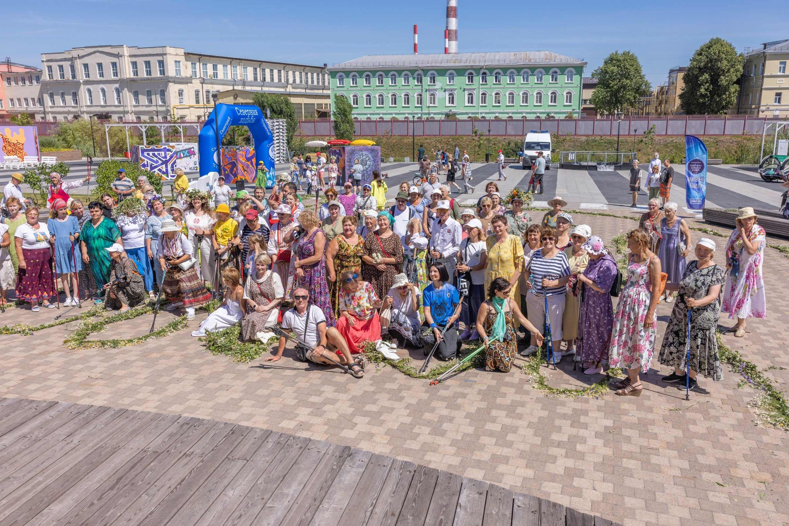 Фестиваль «Ромашковый хоровод». Северная ходьба. Фотограф в Туле Крупский АнДРей. Фотостудия «КАДР71» в Туле