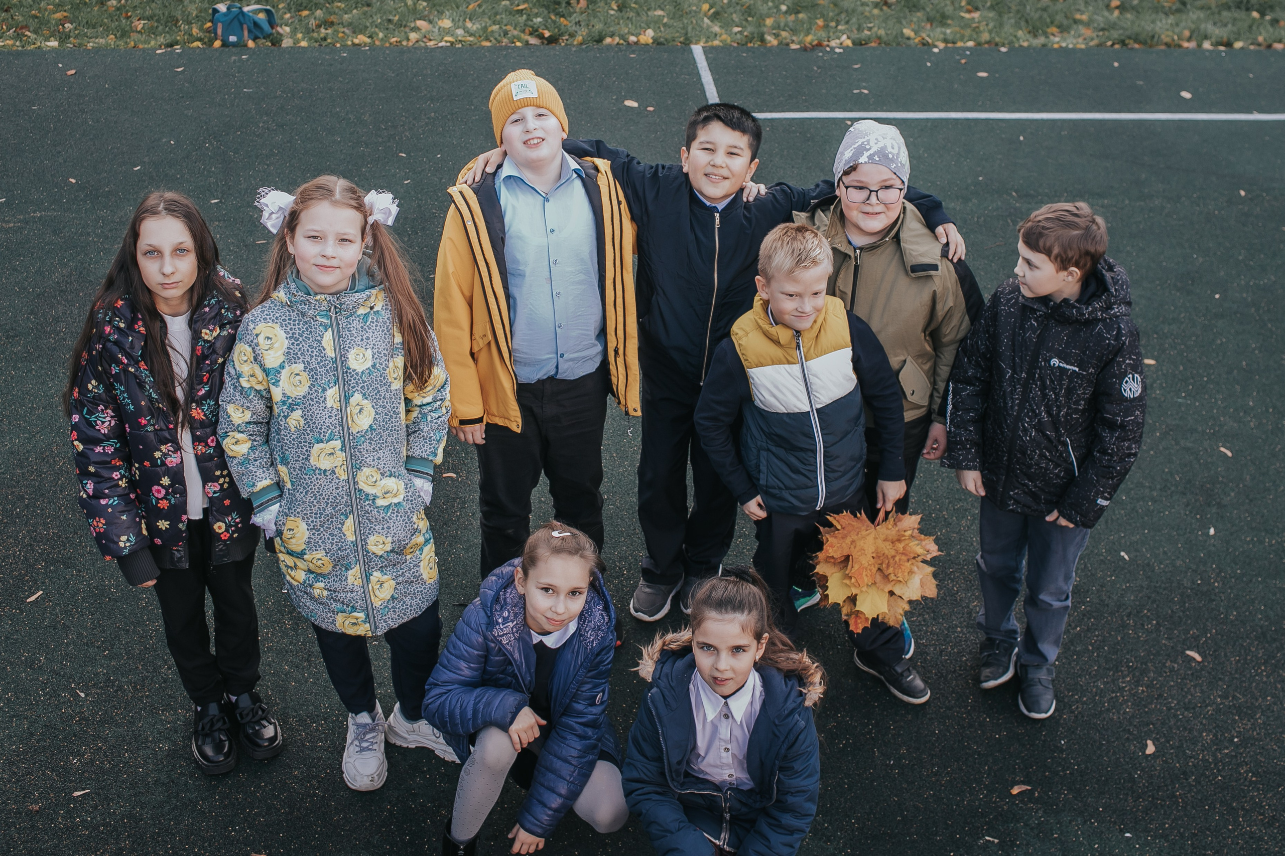 Осенняя съемка 4 класса для Выпускных альбомов. Семейный фотограф в Москве Наталья Чуб, заказать Фотокнигу